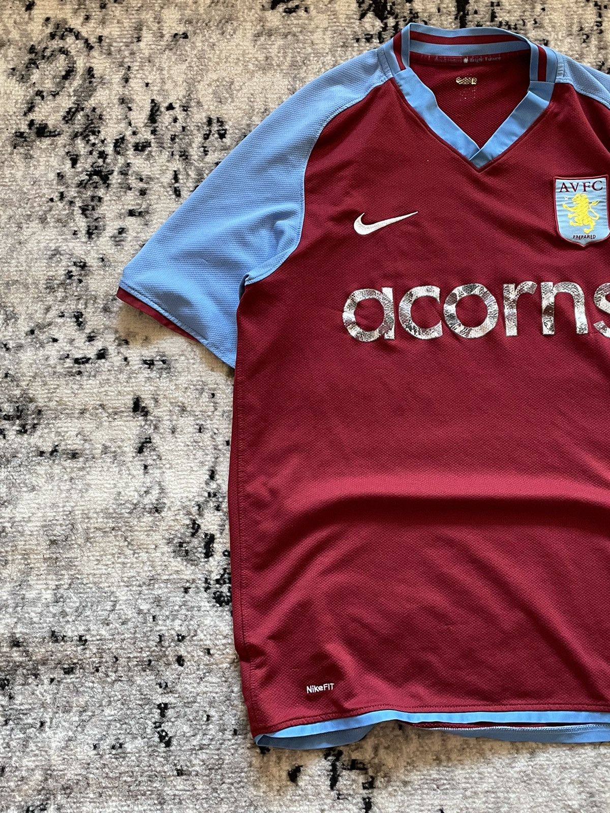 Nike × Vintage Vintage Aston Villa Jersey Home Kit Streetwear Y2k Sk8 L Size US L / EU 52-54 / 3 - 3 Thumbnail