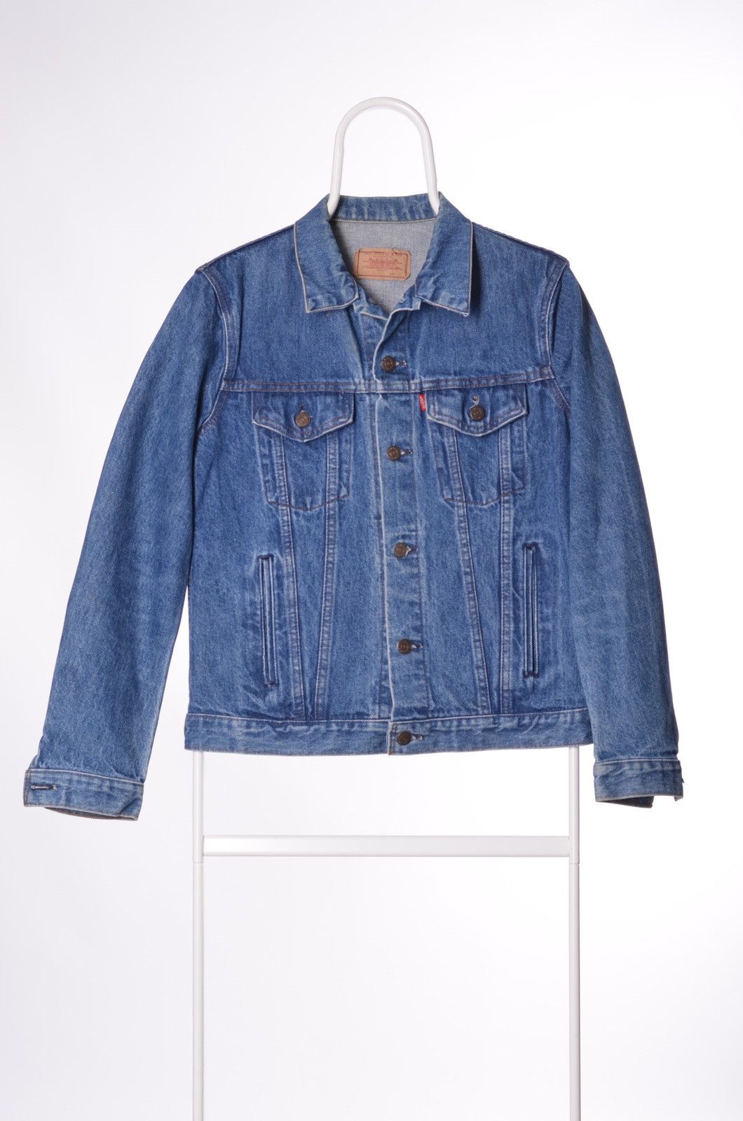 Levi's Vintage 80’s Levis Men’s 70506-0215 Denim Trucker Jacket Size US S / EU 44-46 / 1 - 1 Thumbnail