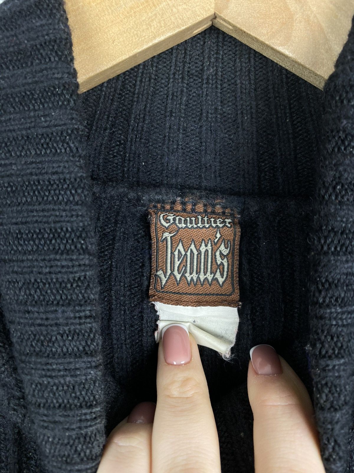 Jean Paul Gaultier × Vintage Jean Paul Gaultier Vintage 90s turtleneck sweater pullover Size S / US 4 / IT 40 - 10 Thumbnail