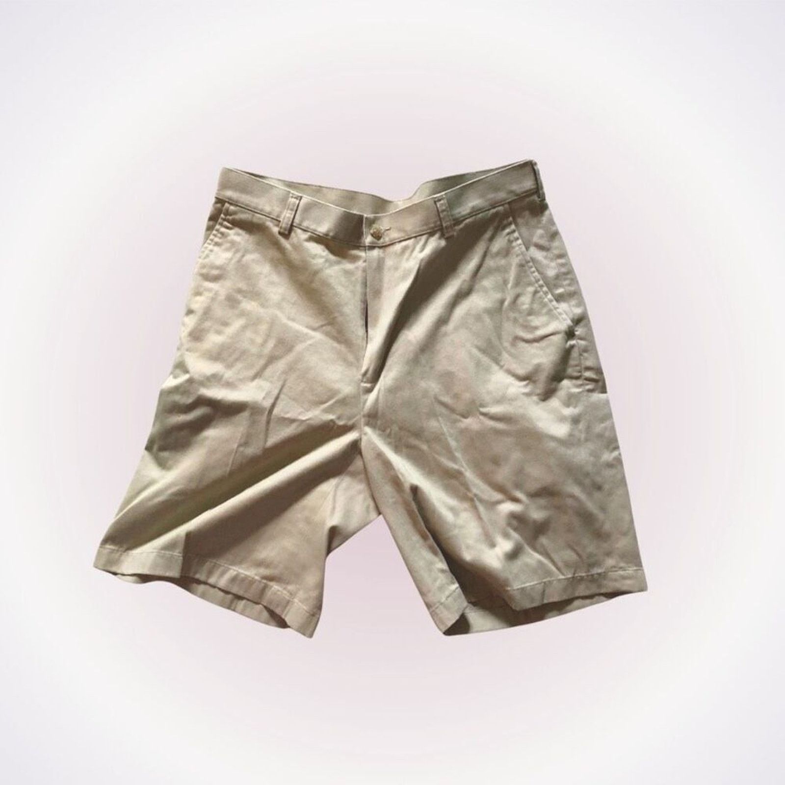 Jos. A. Bank Joseph A Bank Tan Neutral Chino Shorts | Sz 35 Size US 35 - 1 Thumbnail
