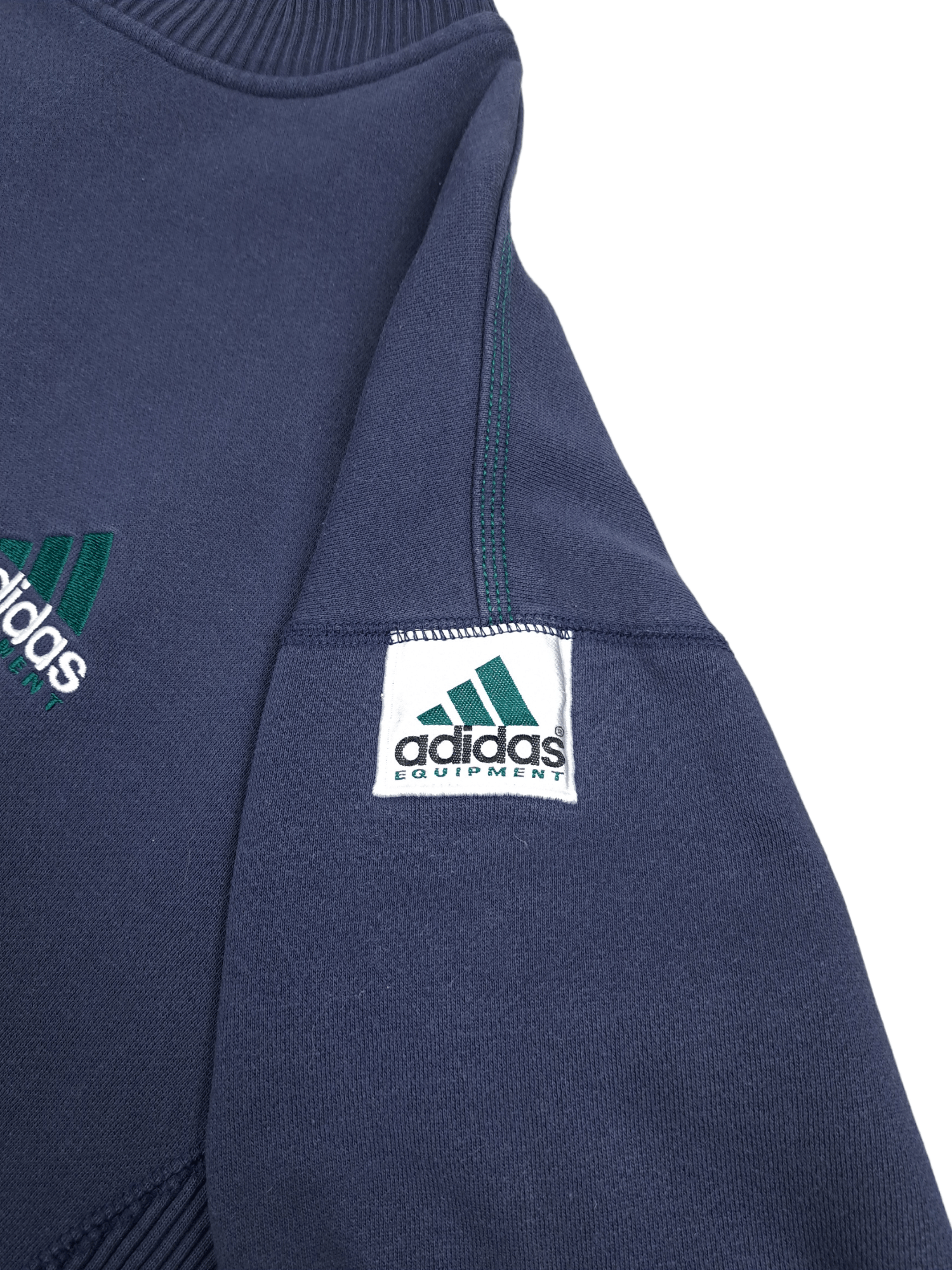 Adidas × Vintage 💎 80's Vintage Adidas Equipment Big Logo Faded Sweatshirt Size US M / EU 48-50 / 2 - 3 Thumbnail