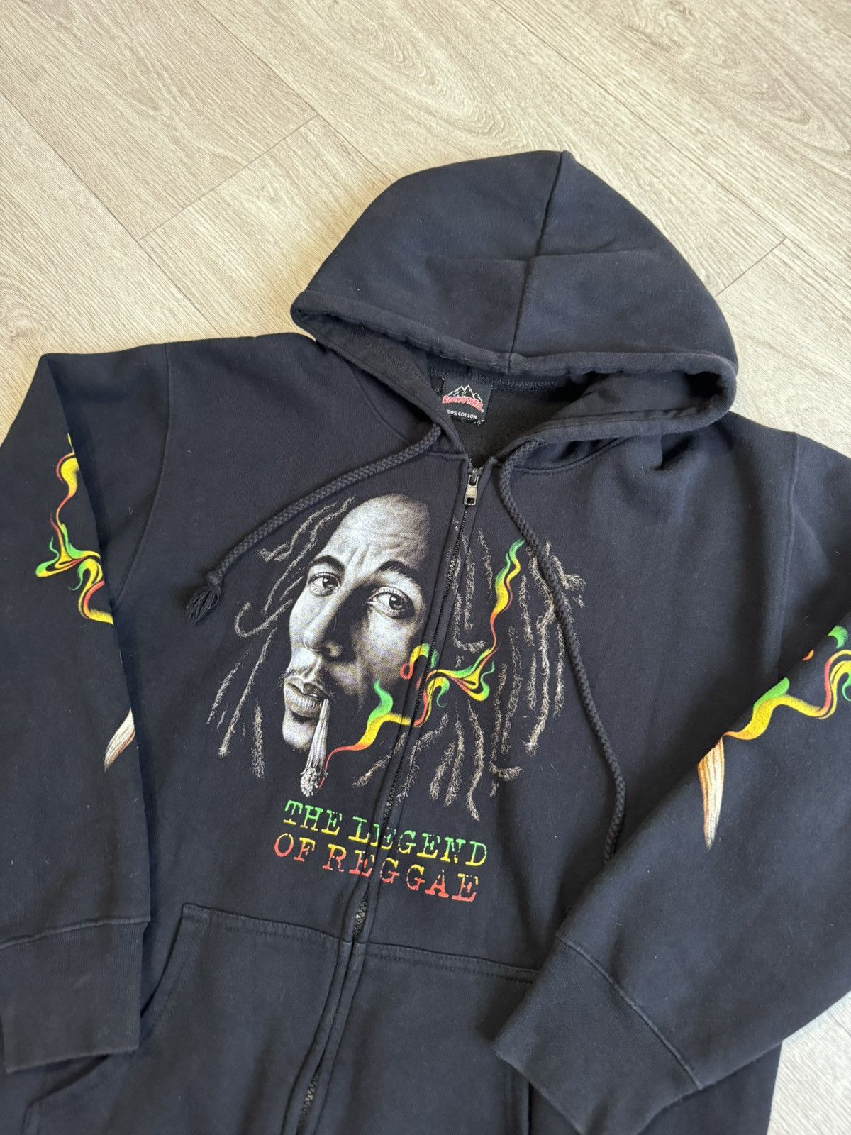 Bob Marley 🔷Vintage Bob Marley Zip Hoodie 90s🔷 Size US S / EU 44-46 / 1 - 2 Thumbnail