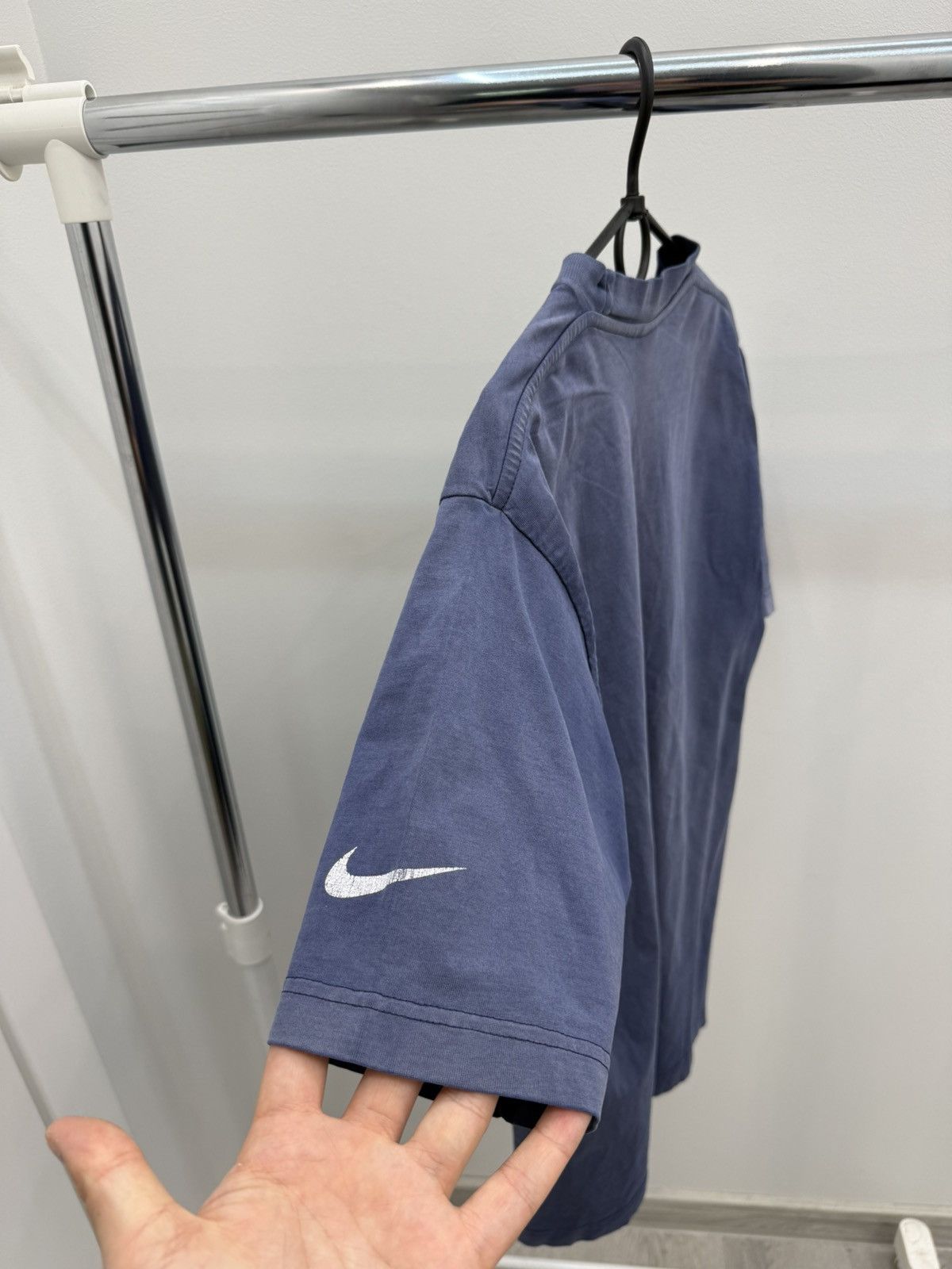 Nike × Vintage Vintage Faded 90s Nike Challenge Court Tennis Big Logo Tee Size US M / EU 48-50 / 2 - 6 Thumbnail