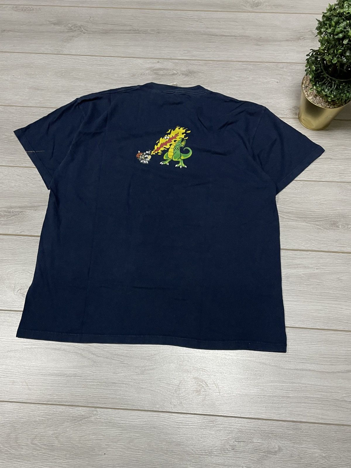 Vintage Vintage To The Edge Skate Shirt. Fart flame dragon humor USA Size US XL / EU 56 / 4 - 11 Thumbnail