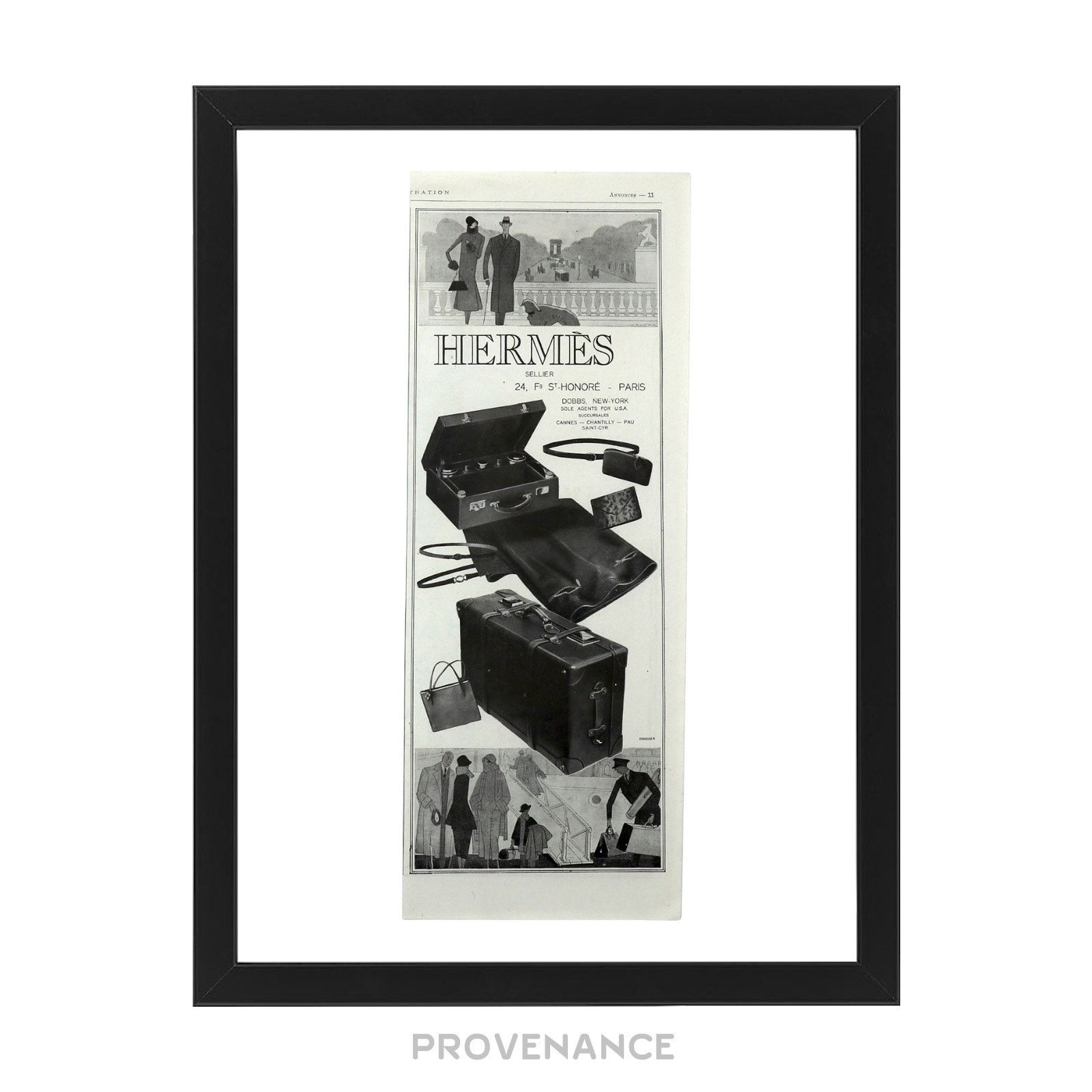 Hermes 🔴 Hermes Antique Vintage Newsprint Ad - HERMÈS SELLIER V Size ONE SIZE - 1 Thumbnail