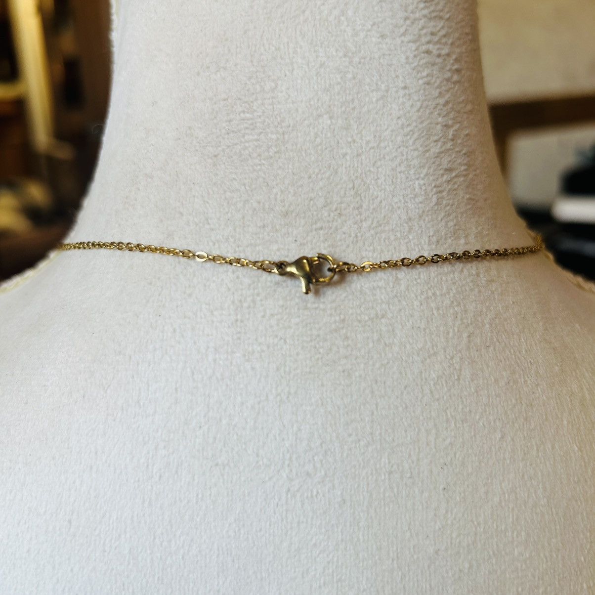 Handmade Handcrafted vintage bead drop pendant on chain necklace Size ONE SIZE - 5 Thumbnail