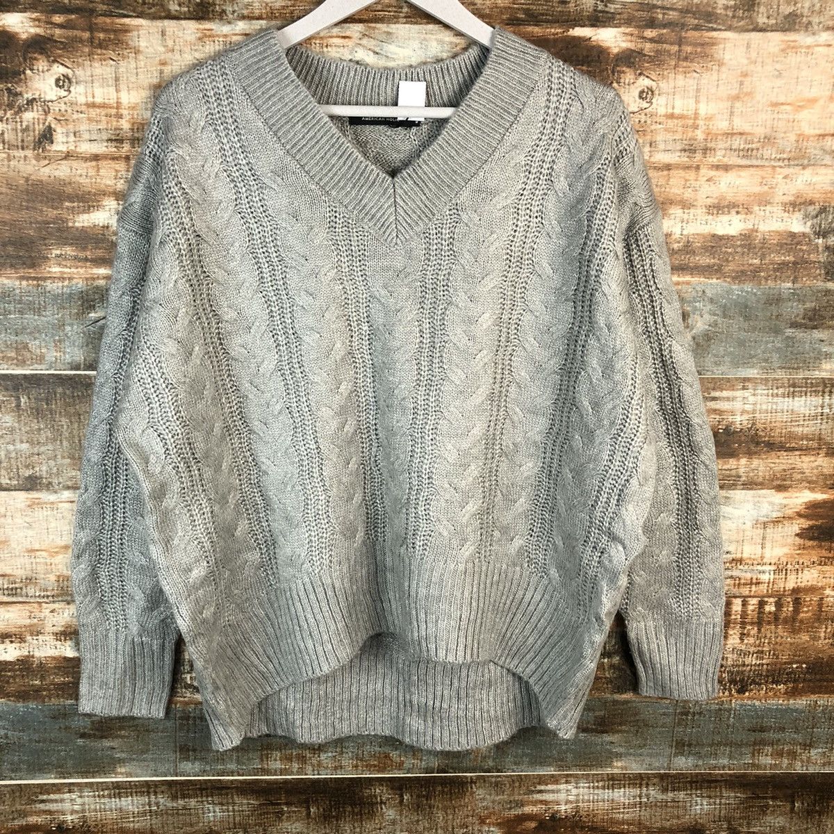 Homespun Knitwear × Japanese Brand America Holic Grey Knitwear #A1836 Size M / US 6-8 / IT 42-44 - 3 Thumbnail