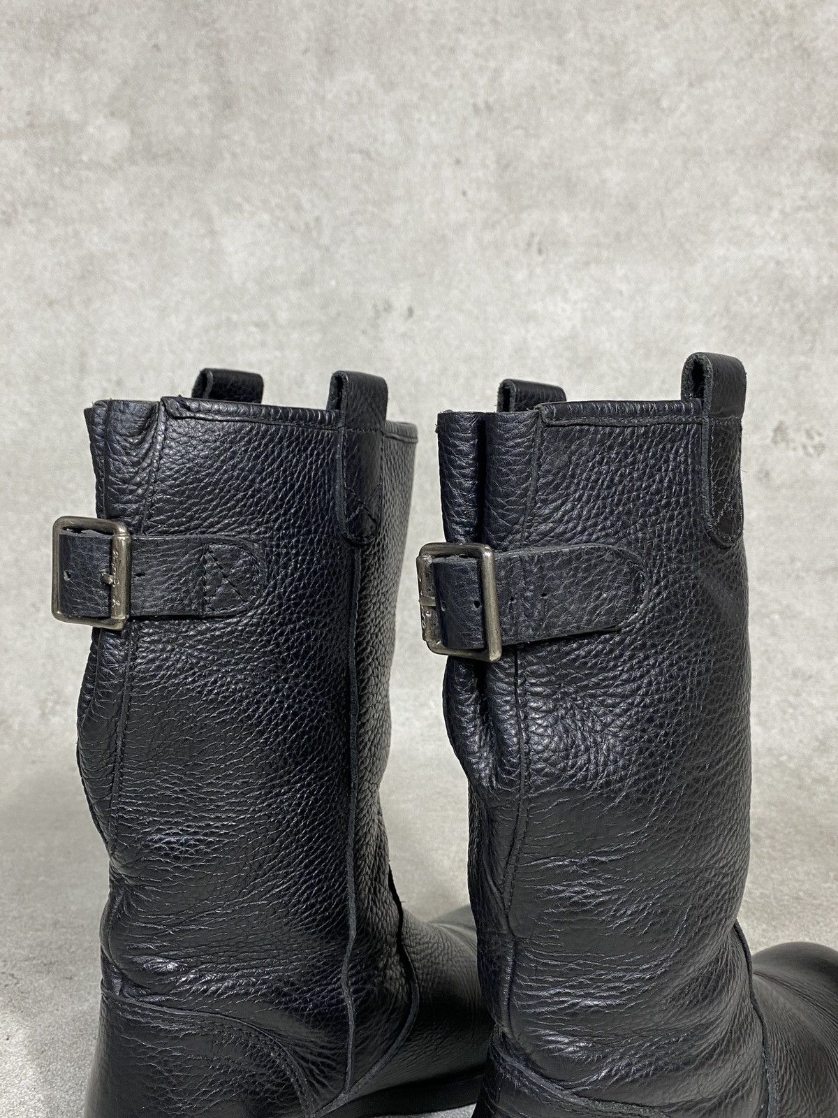 agnes b. 2000’s Agnes B. Riding Black Leather Boots Size US 8.5 / IT 38.5 - 5 Thumbnail