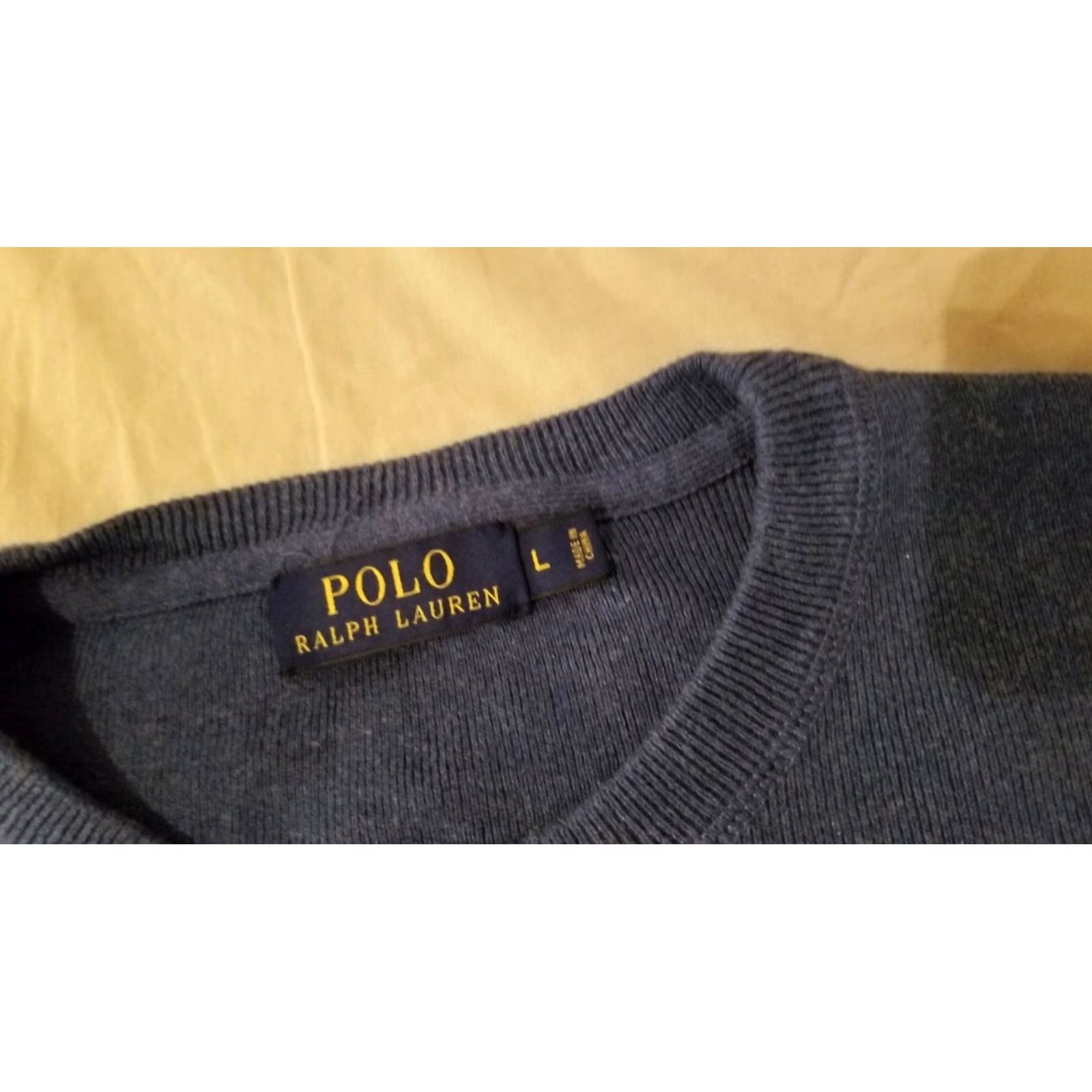 Polo Ralph Lauren Polo Ralph Lauren Sweater Mens Cardigan L Large Blue Cotton Crew Size US L / EU 52-54 / 3 - 4 Thumbnail