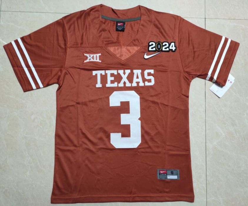 Custom Men's Quinn Ewers #3 Texas Longhorns 2024 football Jerseys | Grailed