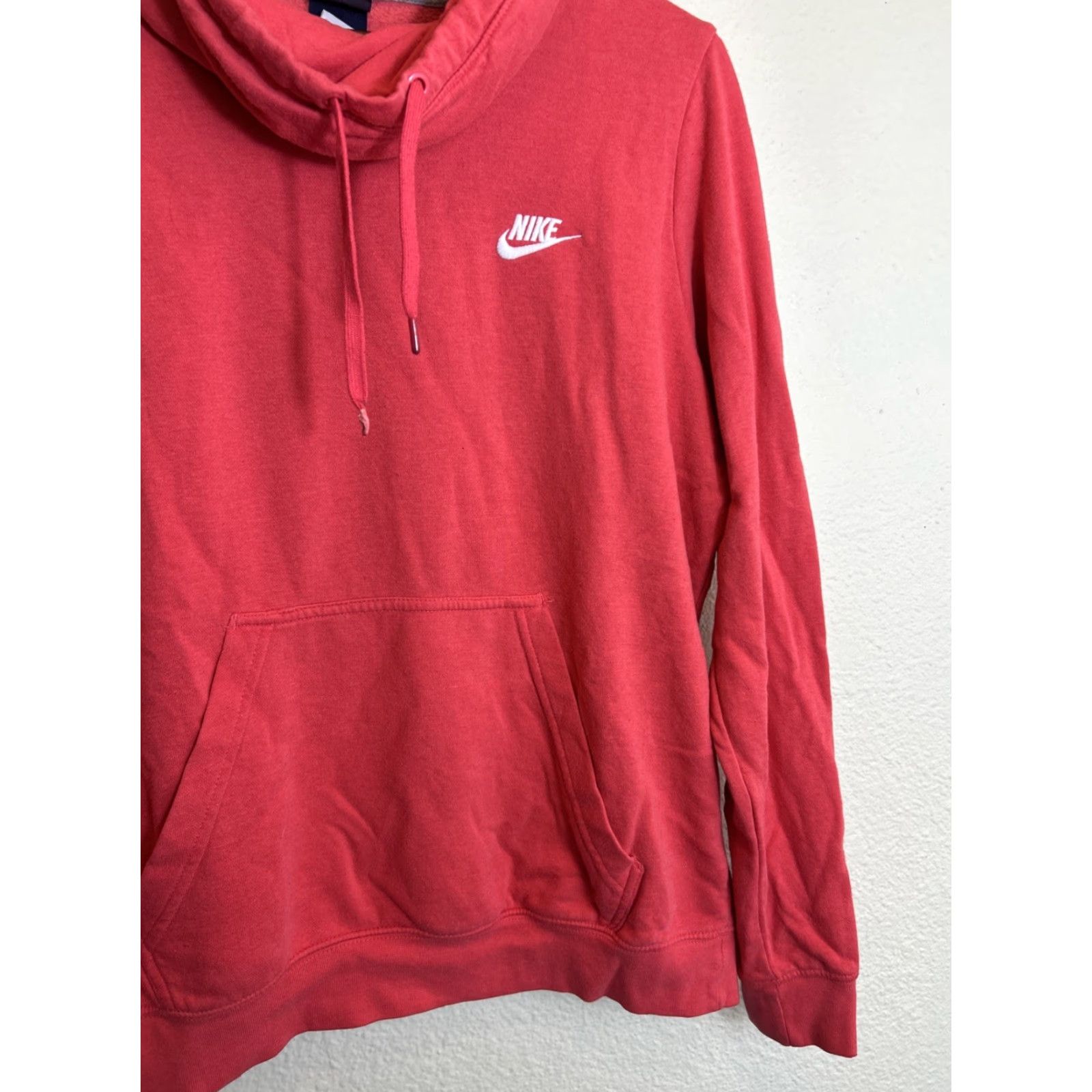 Nike Nike Hoodie Women’s Size Large Orange/Coral Funnel Neck Pullover 803636-850 Size L / US 10 / IT 46 - 5 Thumbnail