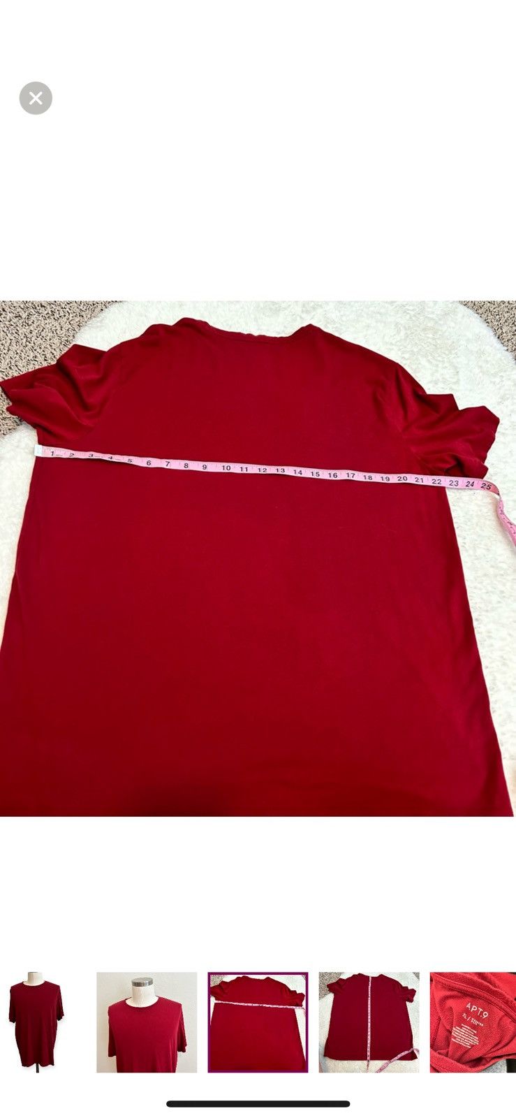 Apt. 9 Apt. 9 XL red T shirt Size US XL / EU 56 / 4 - 3 Thumbnail