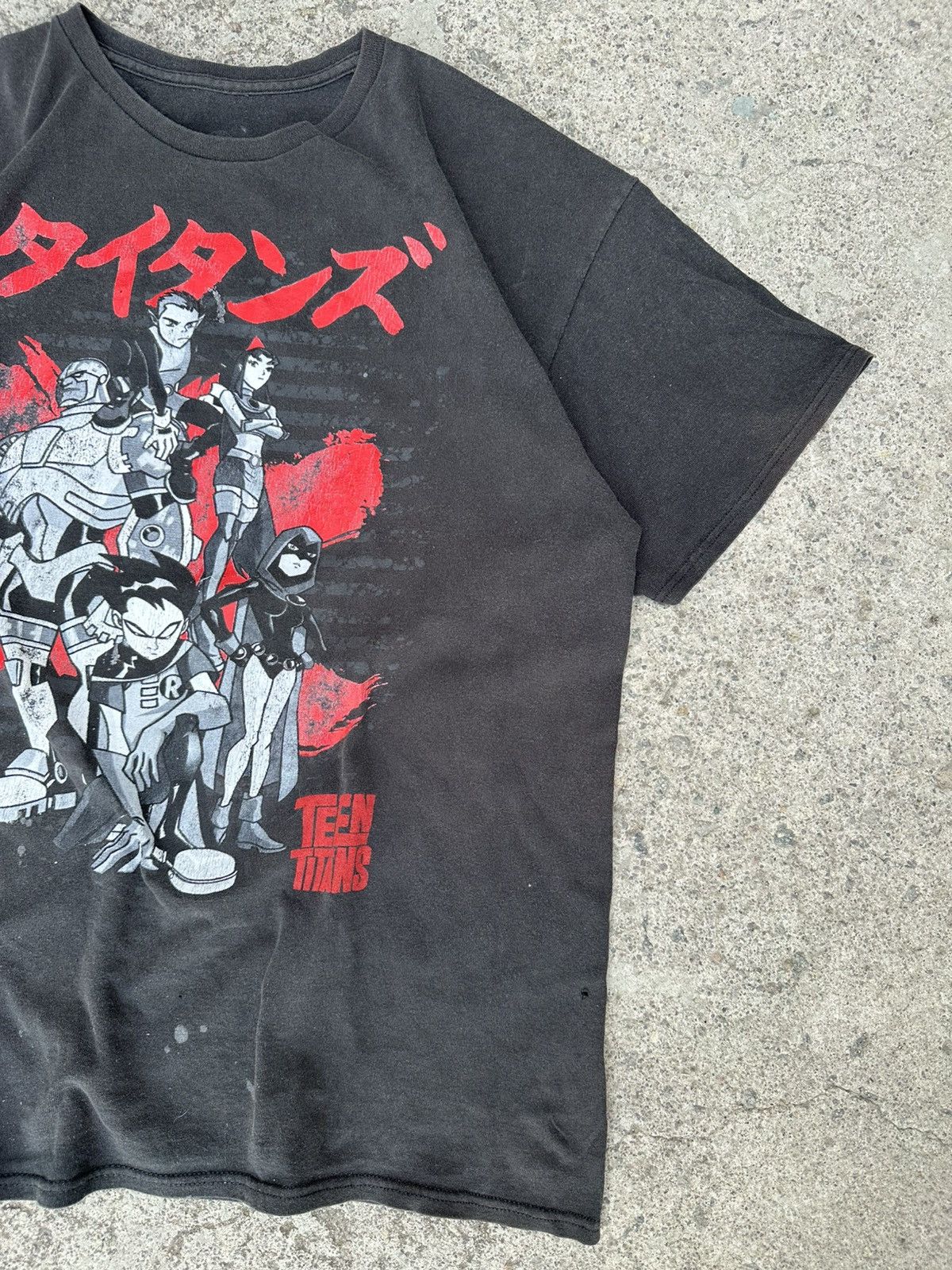 DC Comics T-Shirt Teen Titans Japanese Logo Size US XL / EU 56 / 4 - 4 Thumbnail