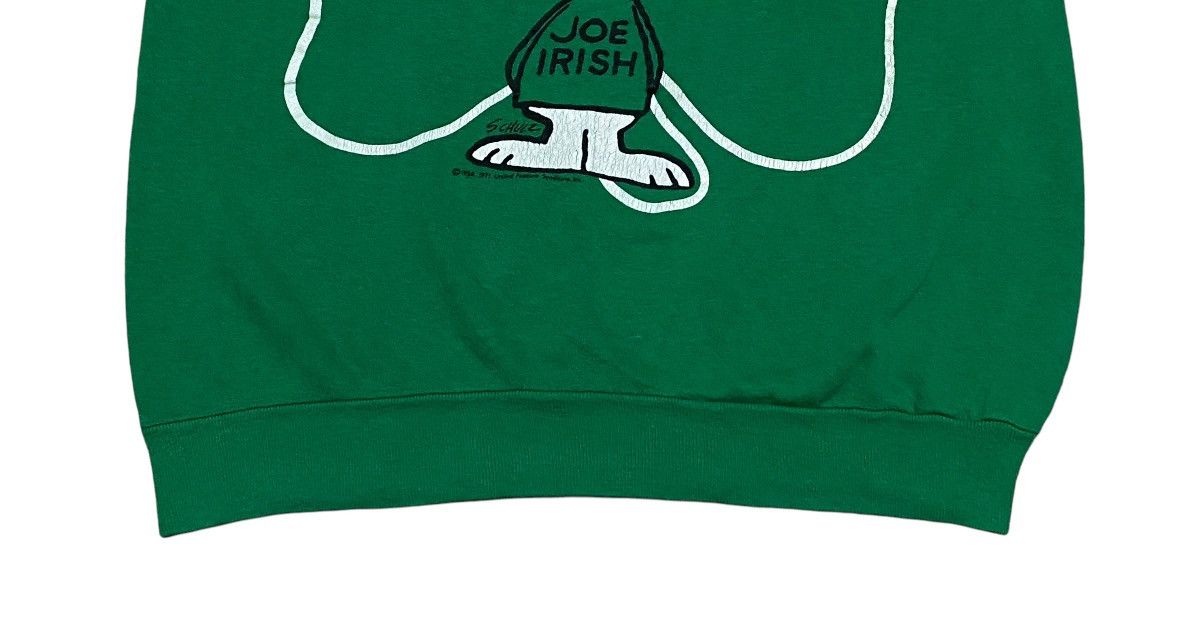 Peanuts × Vintage Vintage Peanut Snoopy Joe Irish Sweatshirt 1990a Size US L / EU 52-54 / 3 - 5 Thumbnail