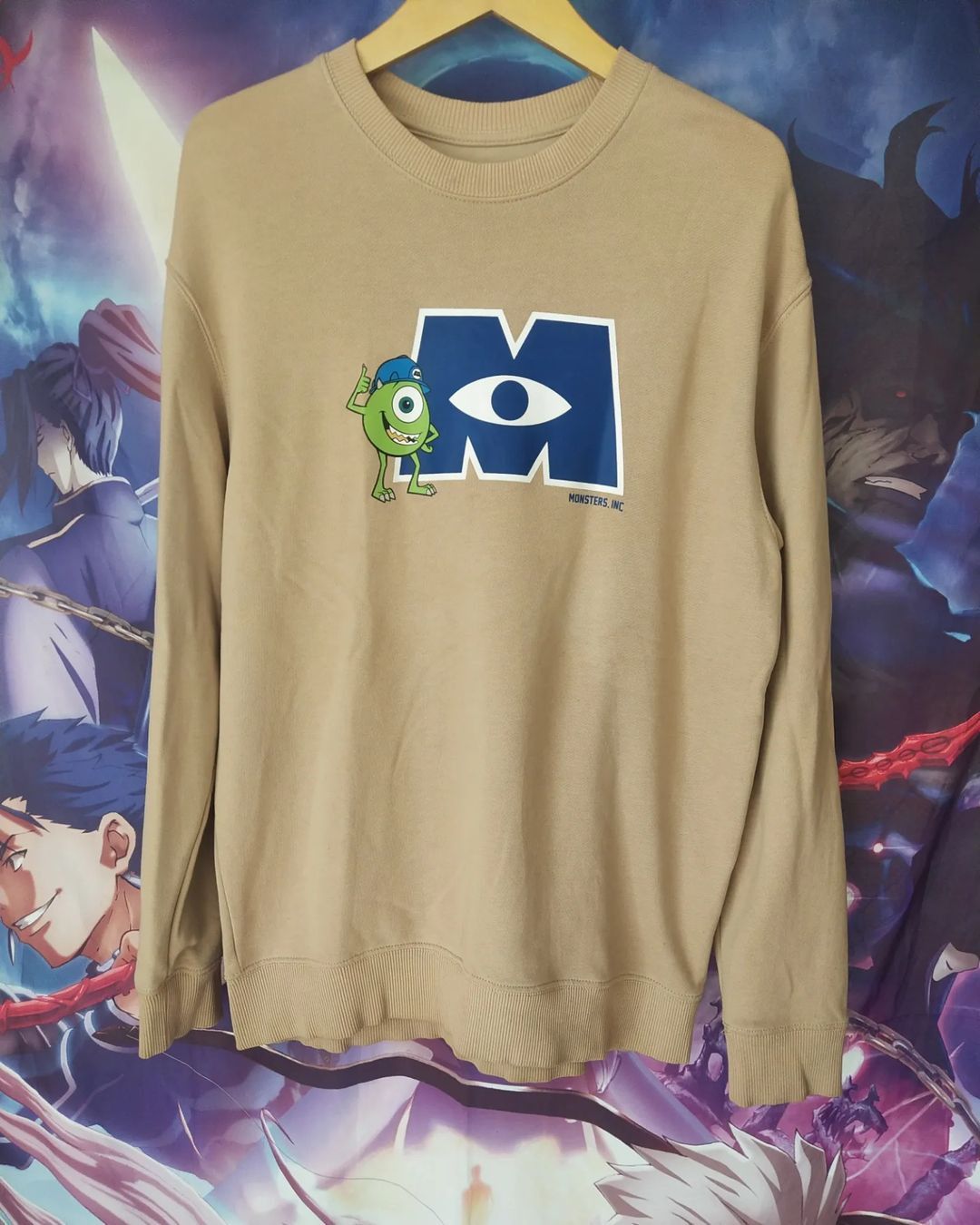 Cartoon Network × Disney × Japanese Brand Monster University x SPAO Cream Crewneck Size US L / EU 52-54 / 3 - 1 Thumbnail