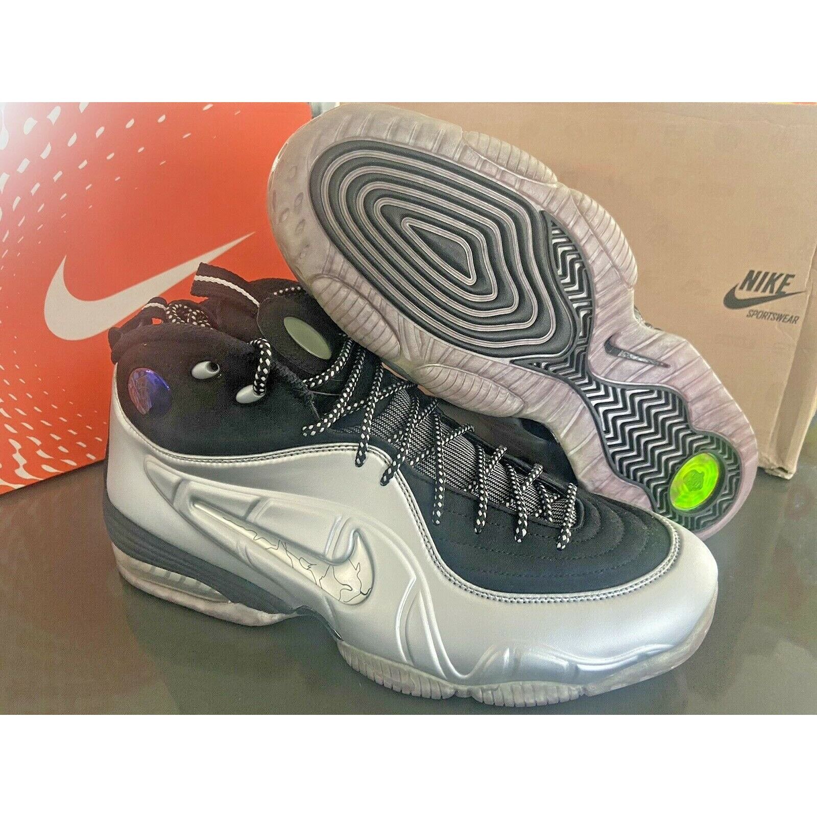 Nike NEW Nike 1/2 CENT Basketball Shoes Silver Penny Hardaway 12 Size US 12 / EU 45 - 1 Thumbnail