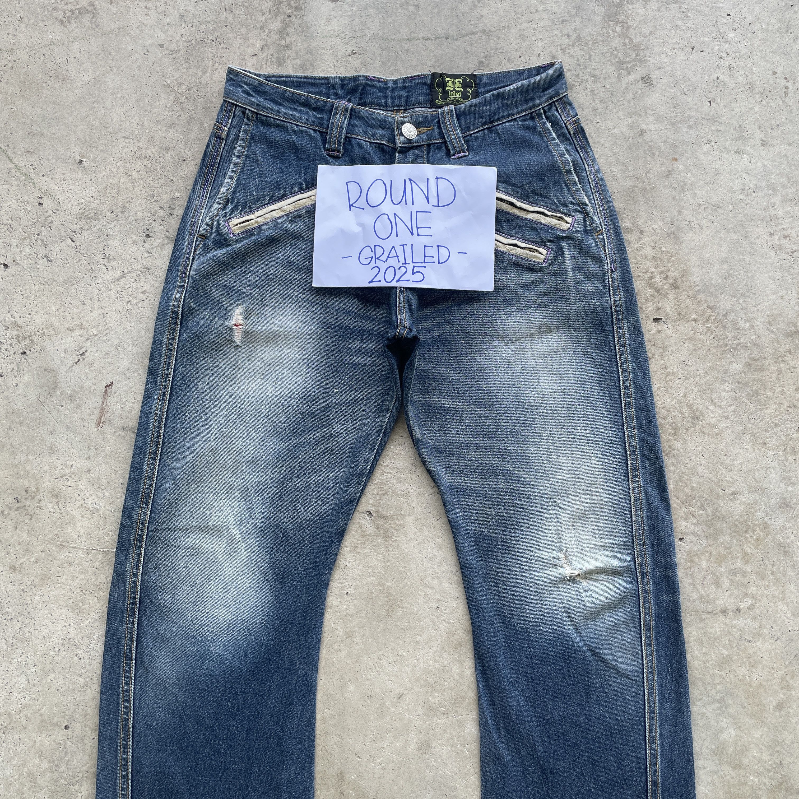 Japanese Brand W32x29.5 VINTAGE IN7ET RARE DENIM FADED JEANS PANTS Size US 32 / EU 48 - 4 Thumbnail