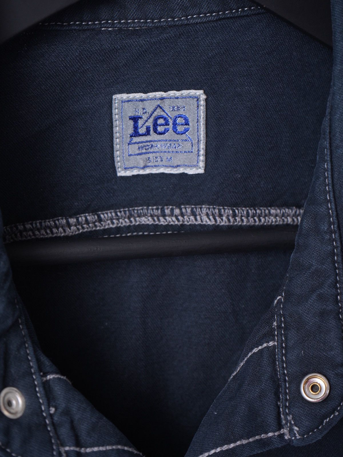 Lee Lee Faded Navy Overshirt Jacket Workwear Size US M / EU 48-50 / 2 - 5 Thumbnail