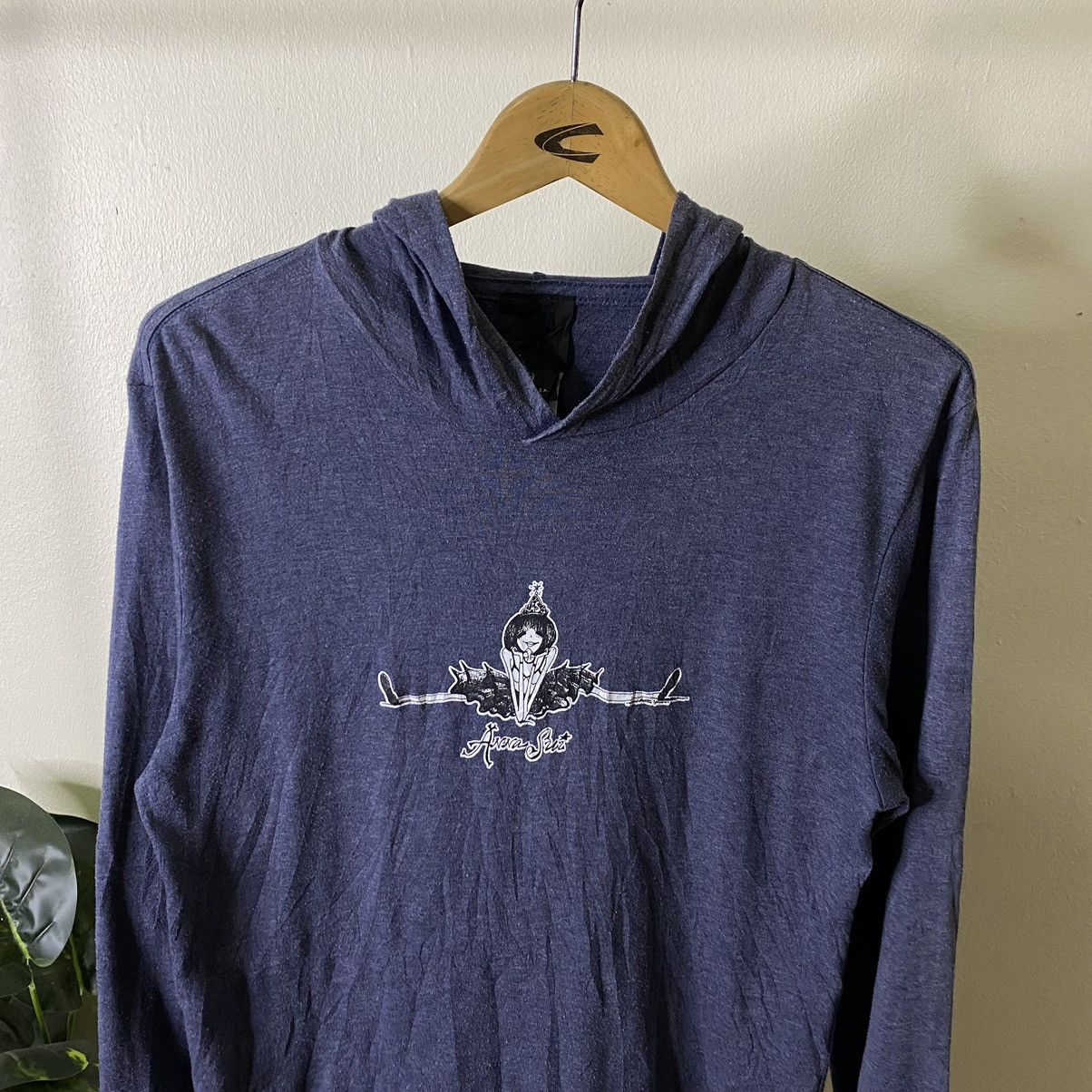 Designer × Vintage 1990s Anna Sui Hooded LS Tee Made in USA Size US S / EU 44-46 / 1 - 2 Thumbnail
