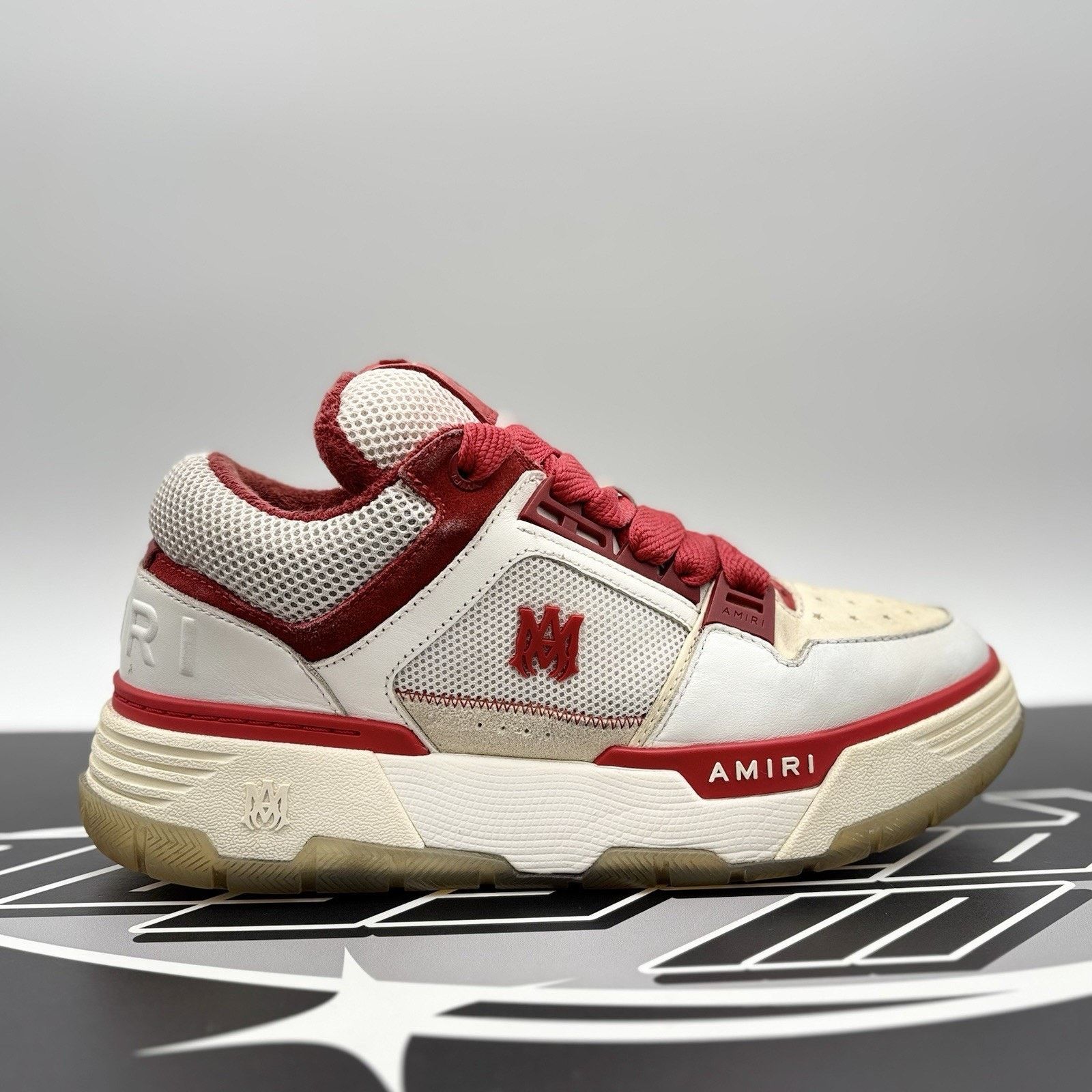 Amiri Size 42 (9 US) Amiri MA-1 ' White, Red ' | GOOD CONDITION! Size US 9 / EU 42 - 2 Thumbnail