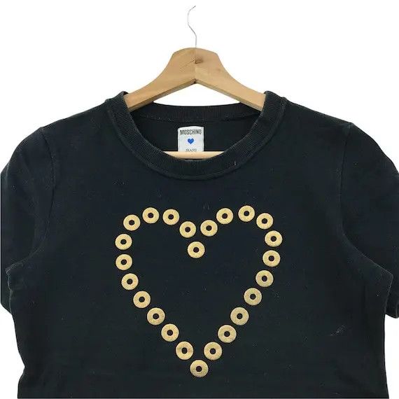 Moschino Vtg MOSCHINO LOVE JEANS Monogram Tee Shirt Made In Italy Size XS / US 0-2 / IT 36-38 - 3 Thumbnail