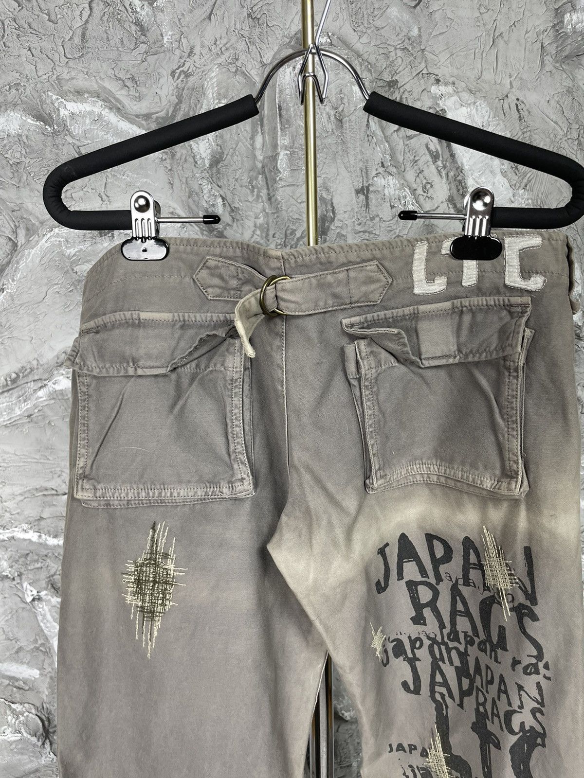 Hysteric Glamour × If Six Was Nine × Japanese Brand Y2K Punk Japan Rag Distressed Fade Bootcut Zip Pants Size 30" / US 8 / IT 44 - 8 Thumbnail