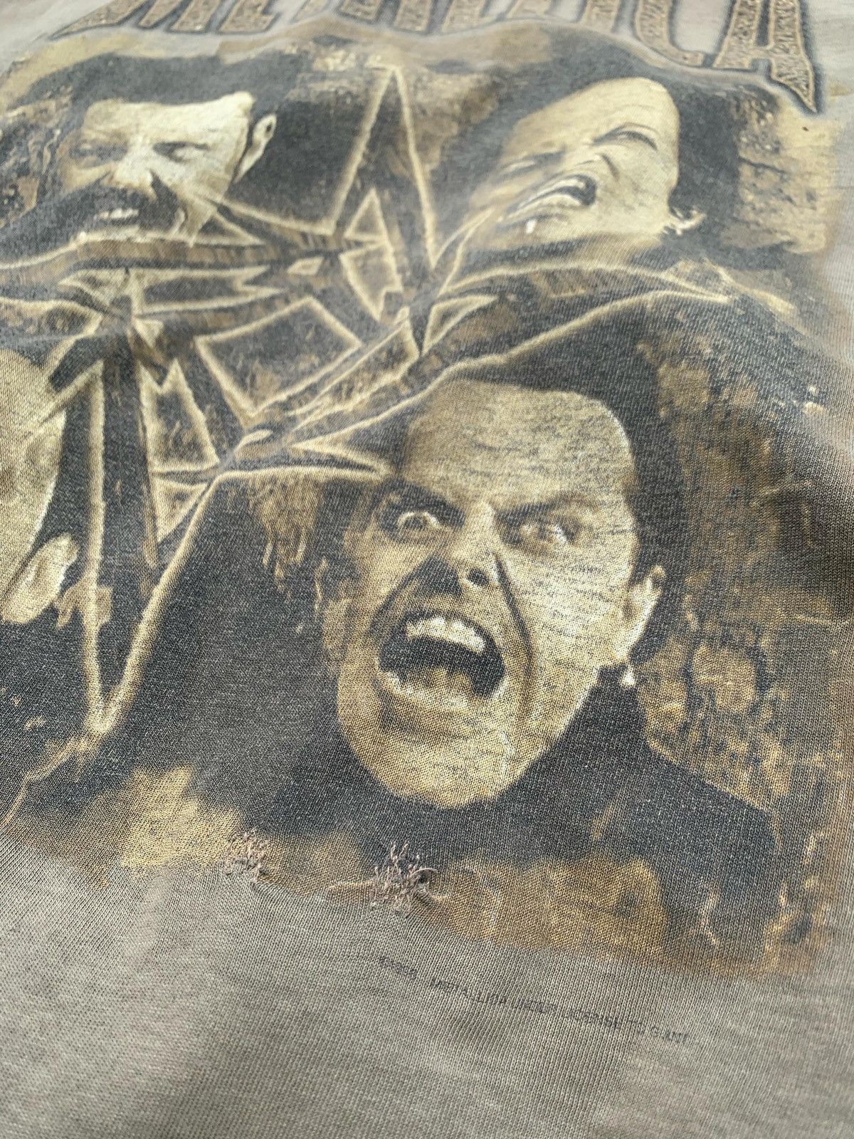 🔥Vintage Metallica “Poor Touring Me” 1996/97 Tour Tee Trash