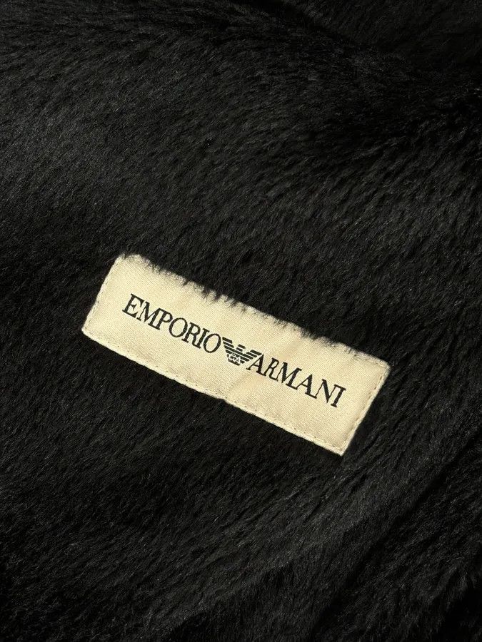 Emporio Armani AW2001 Emporio Armani Dark Navy Shearling Tornado Zip Jacket Size US M / EU 48-50 / 2 - 12 Thumbnail