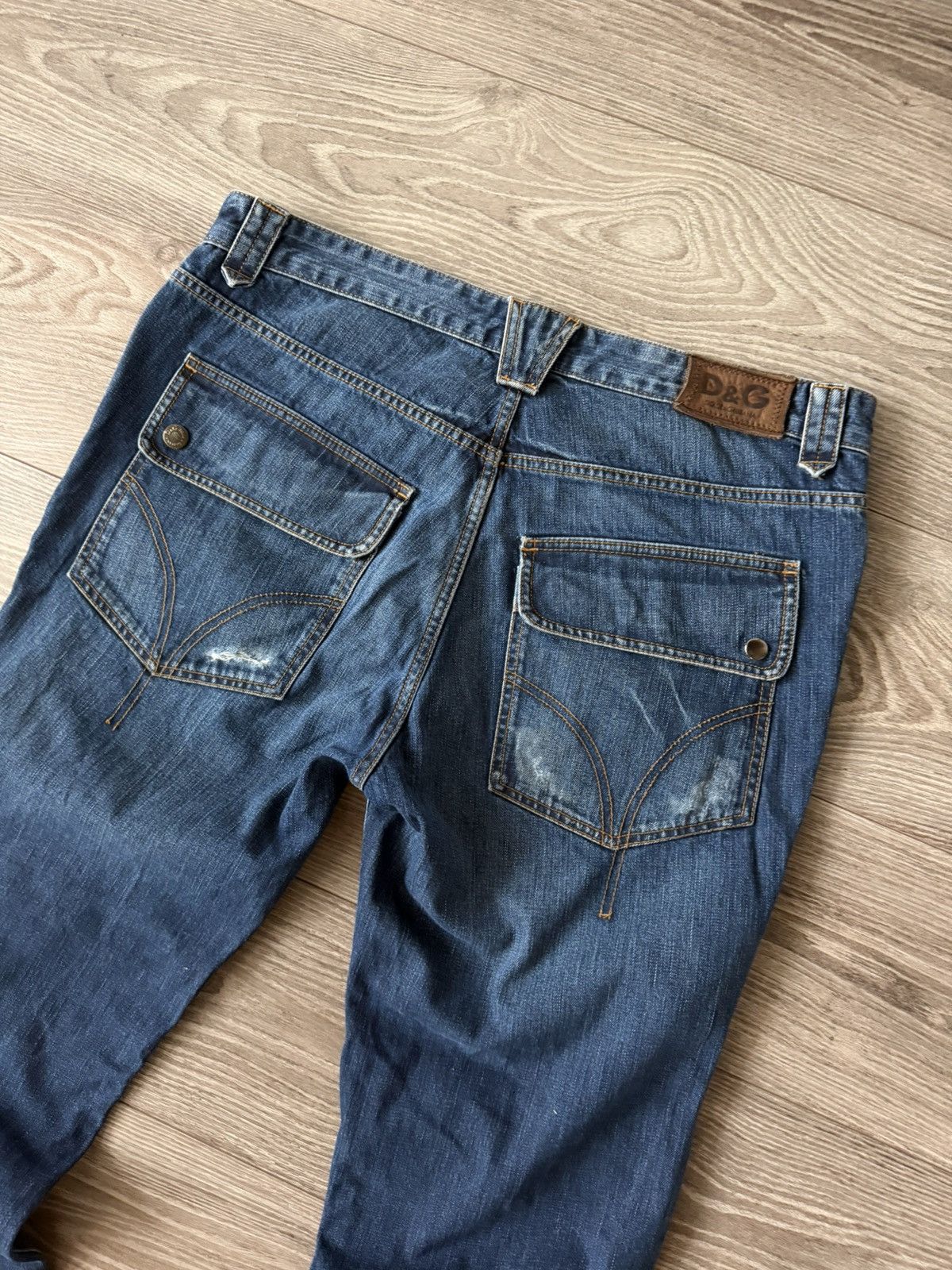 Dolce & Gabbana Dolce & Gabbana Vintage 05/06 SS Denim Swag Y2K Drip Jeans Size US 36 / EU 52 - 6 Thumbnail