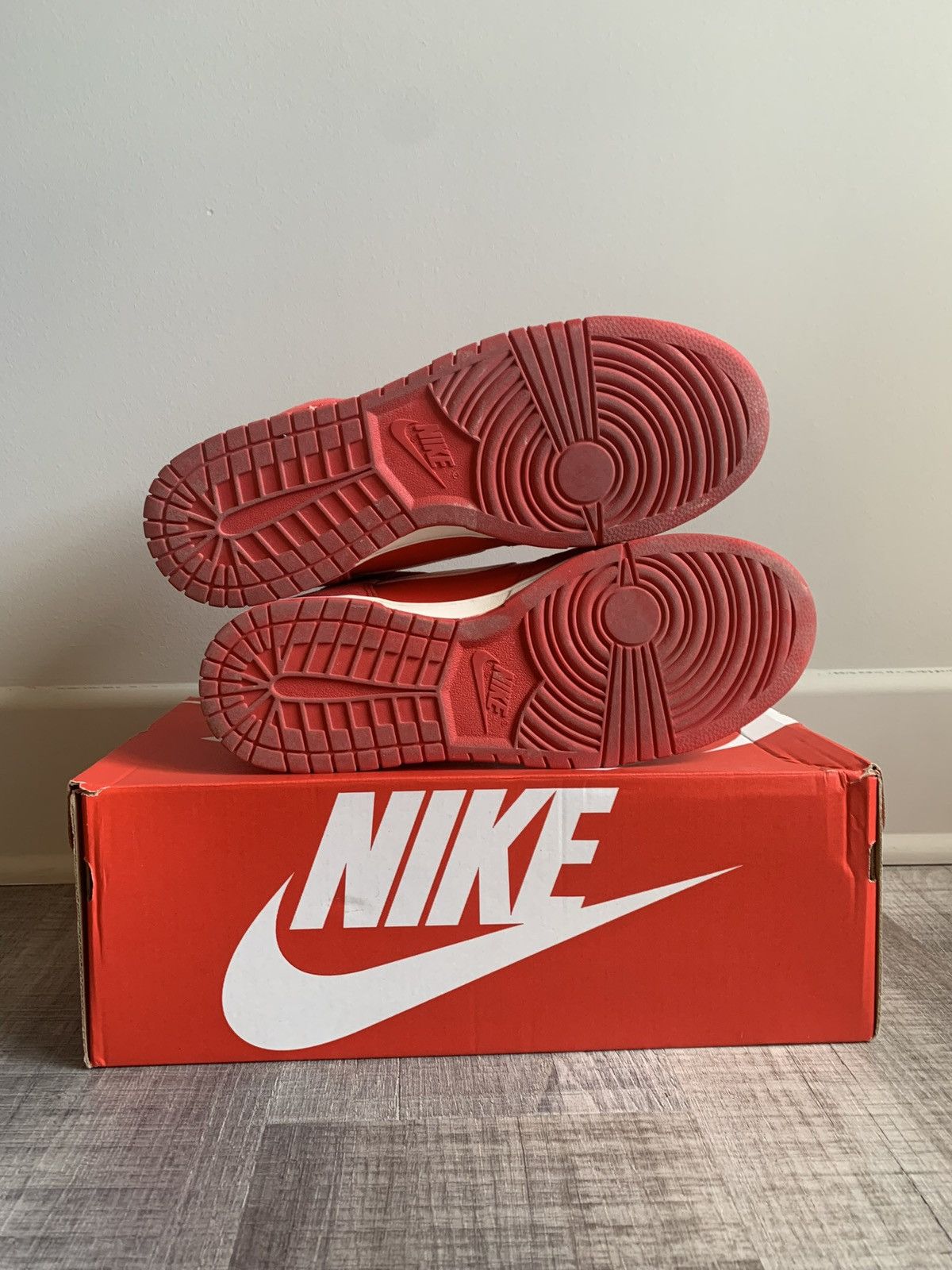 Nike Nike Dunk High First Use Red Size US 12 / EU 45 - 4 Thumbnail