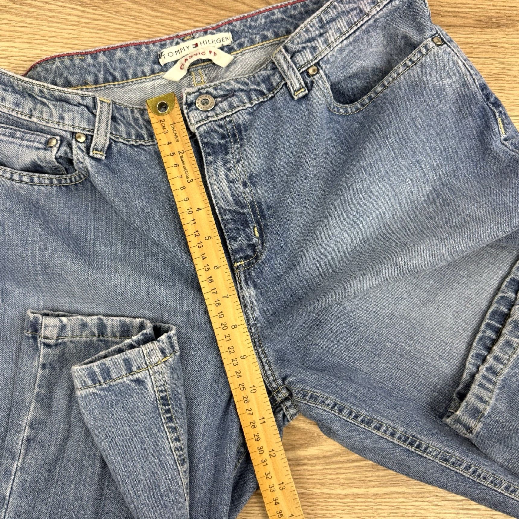 Tommy Hilfiger VINTAGE Tommy Hilfiger Classic Fit Jeans Women’s 10 Regular 31.5in Inseam High Rise Blue Straight 10 Size 32" / US 10 / IT 46 - 6 Thumbnail