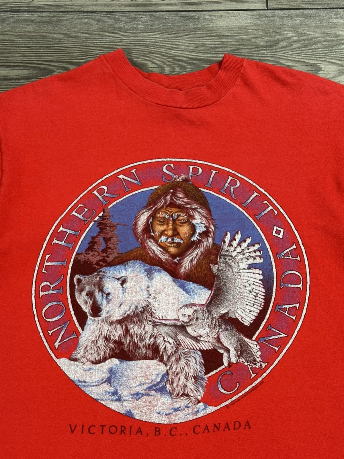 Hanes Vintage 90’s Northern Spirit Canada T Shirt Size US M / EU 48-50 / 2 - 2 Thumbnail
