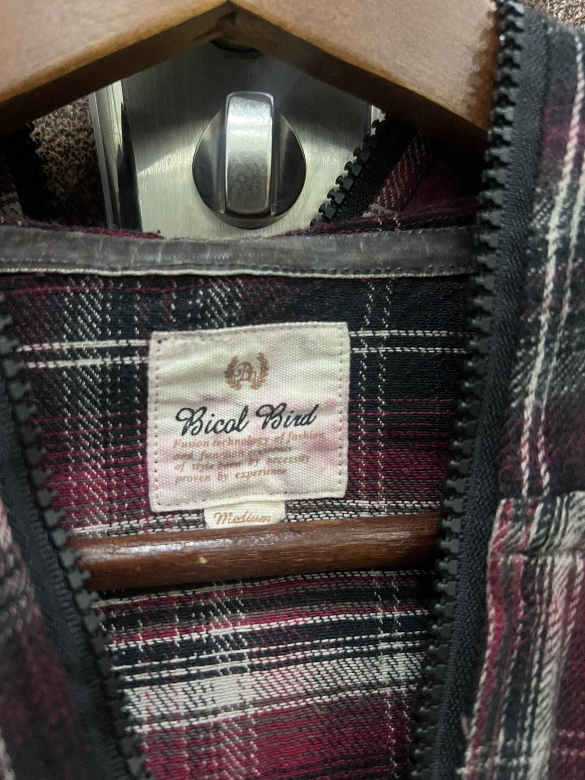 Japanese Brand Bicol Ricol Full Zipper Vintage Checkered Street Sweater Size US M / EU 48-50 / 2 - 8 Thumbnail