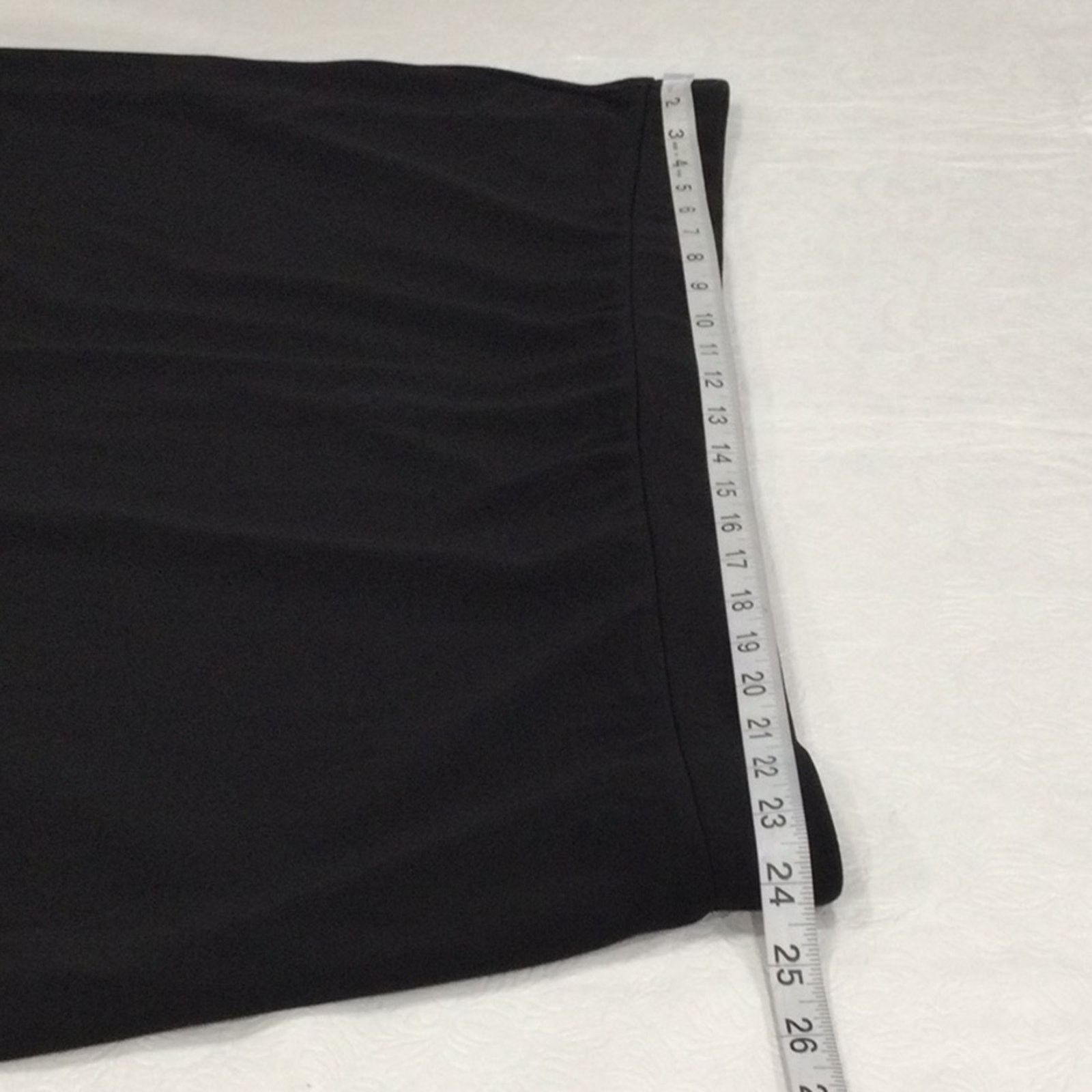 Other Susan Graver Black Knee Length Back Split A-line Skirt 3X Size 42" / US 20 - 13 Thumbnail