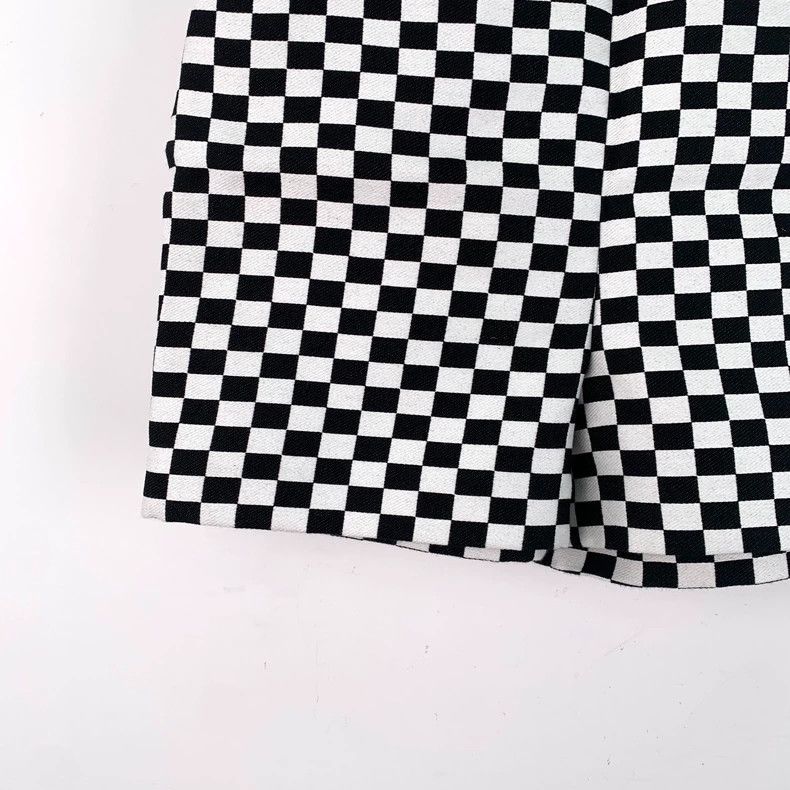 Dior Dior Black and white color-blocked checkerboard cotton cas Size 42" / US 20 - 4 Thumbnail