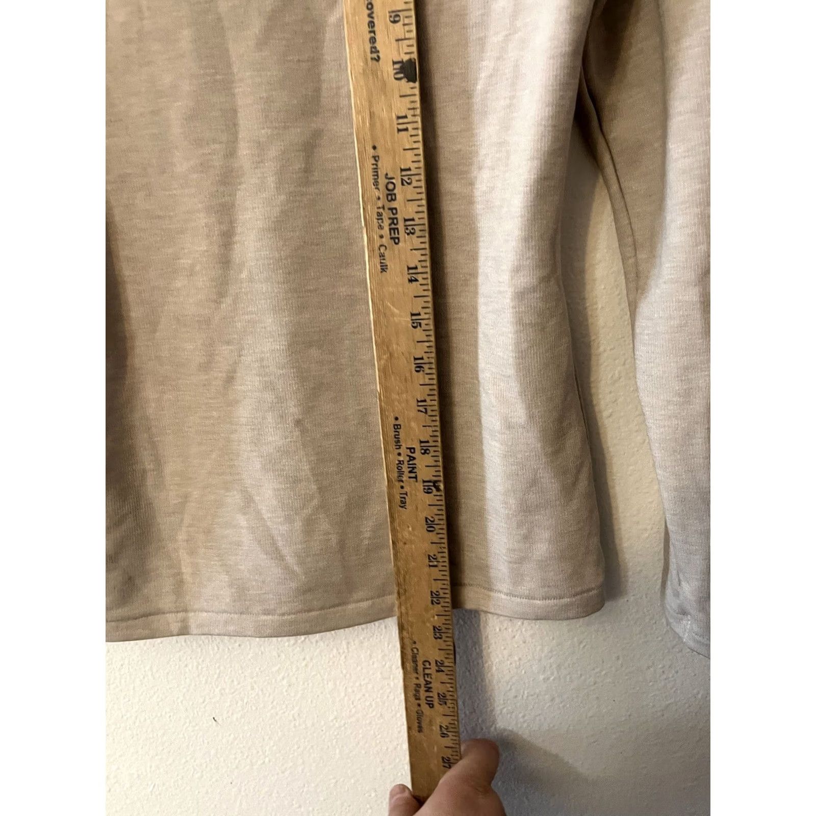 Uniqlo Uniqlo T Shirt Womens Small Beige Long Sleeve 100% Cotton XS? Size S / US 4 / IT 40 - 4 Thumbnail
