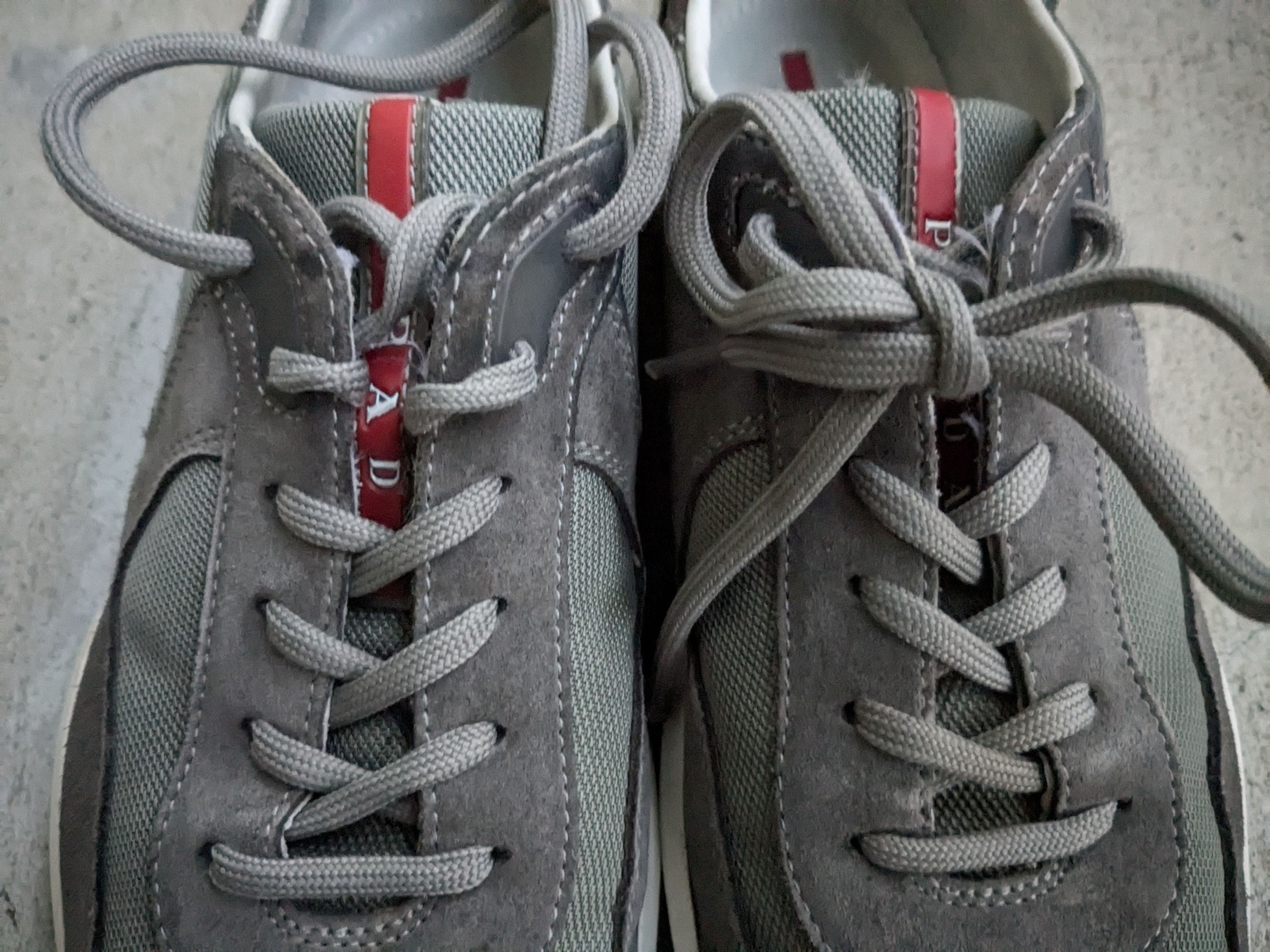 Prada Prada America's Cup Gray Silver 9.5 Low Tops Suede Size US 9.5 / EU 42-43 - 4 Thumbnail