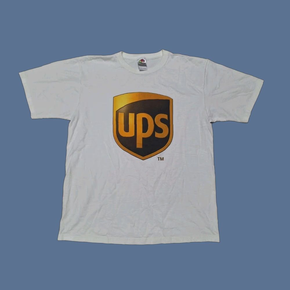 Etro VINTAGE Winners Circle DALE JARRETT UPS Racing Shirt Logo L White T-Shirt Mens Short Sleeve L UPS Logo Retro Size US L / EU 52-54 / 3 - 1 Thumbnail