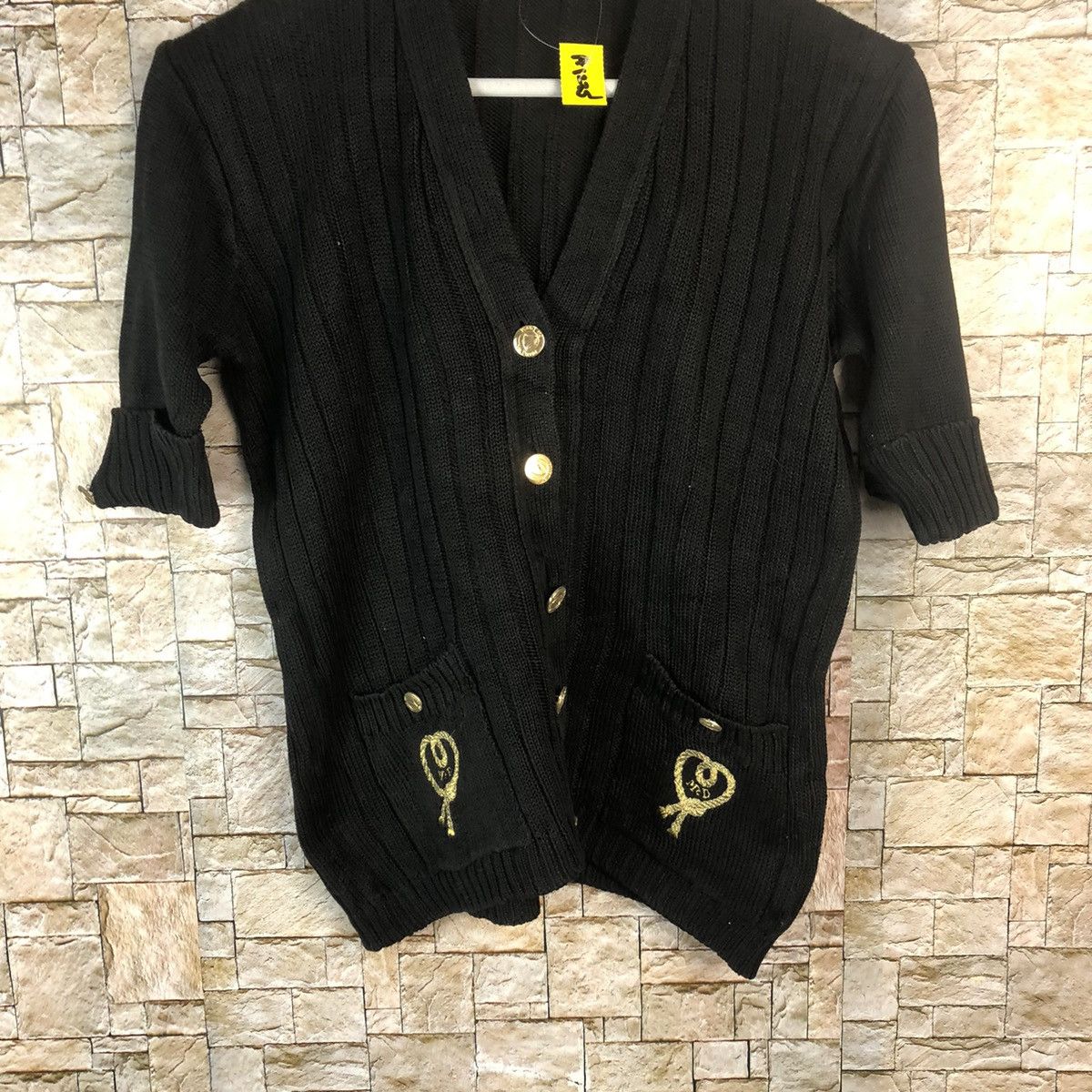 Homespun Knitwear × Japanese Brand Mc Daud Black Cardigan Knitwear #A1235 Size S / US 4 / IT 40 - 3 Thumbnail