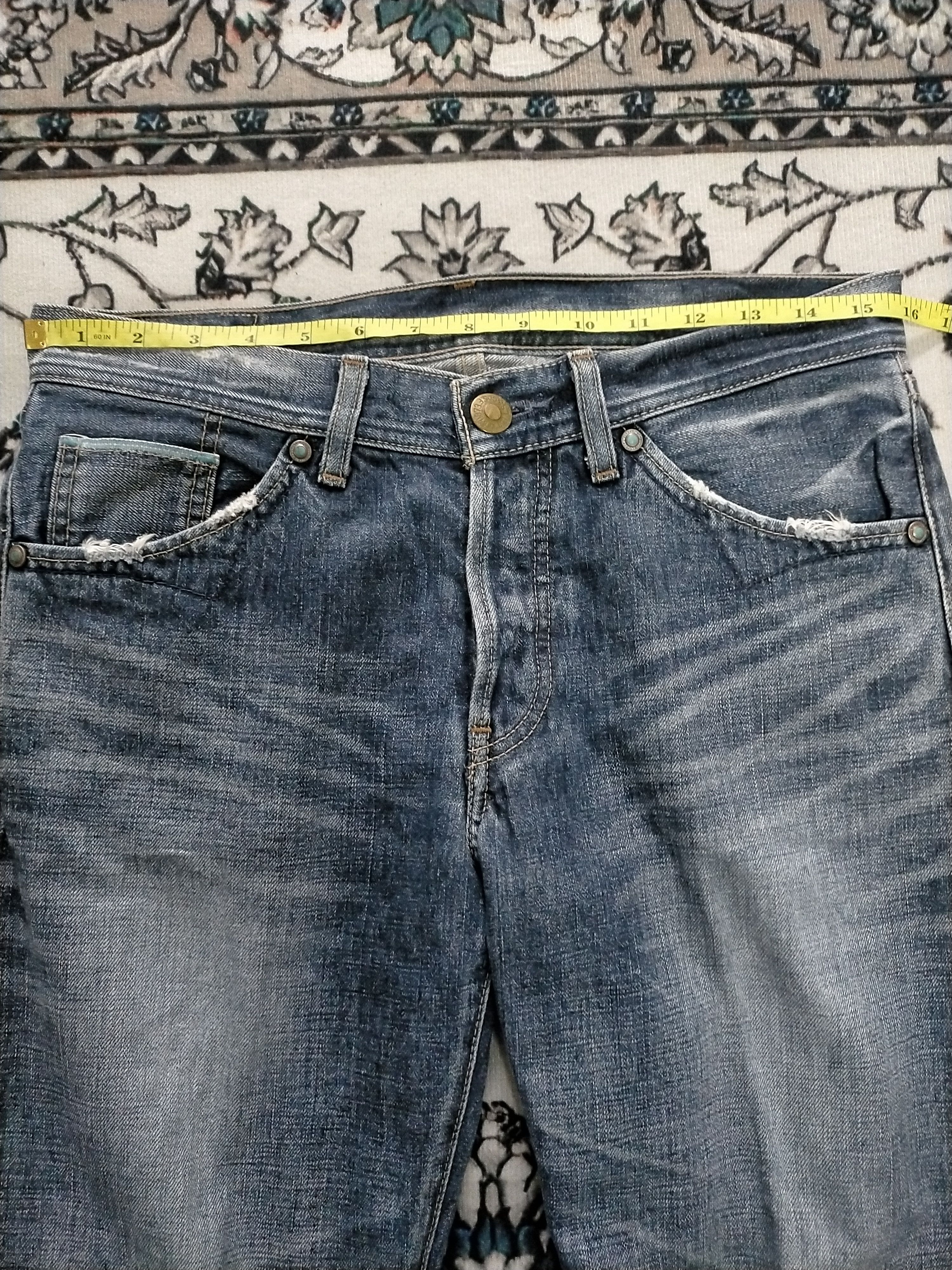 Levi's 🔥Flare 🔥Vtg Levis Mudwash Distressed Flare Jeans Size US 31 - 12 Thumbnail