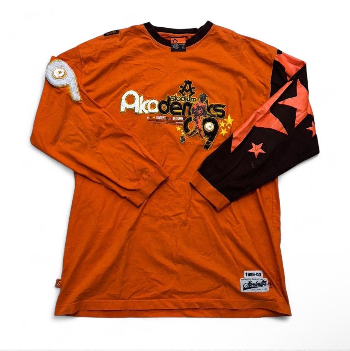 Akademiks × Japanese Brand × Vintage RARE Y2K Orange Akademiks long sleeve tee Size US XXL / EU 58 / 5 - 1 Thumbnail
