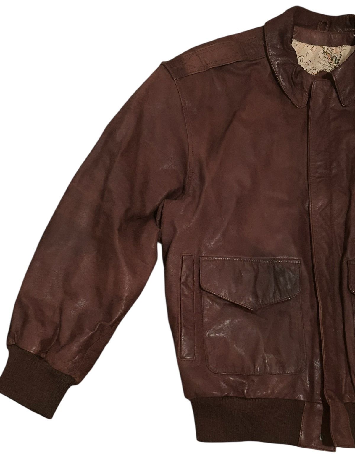 Pelle Pelle Pelle Pelle Brown Leather Bomber Jacket Vintage Distressed M Size US M / EU 48-50 / 2 - 3 Thumbnail