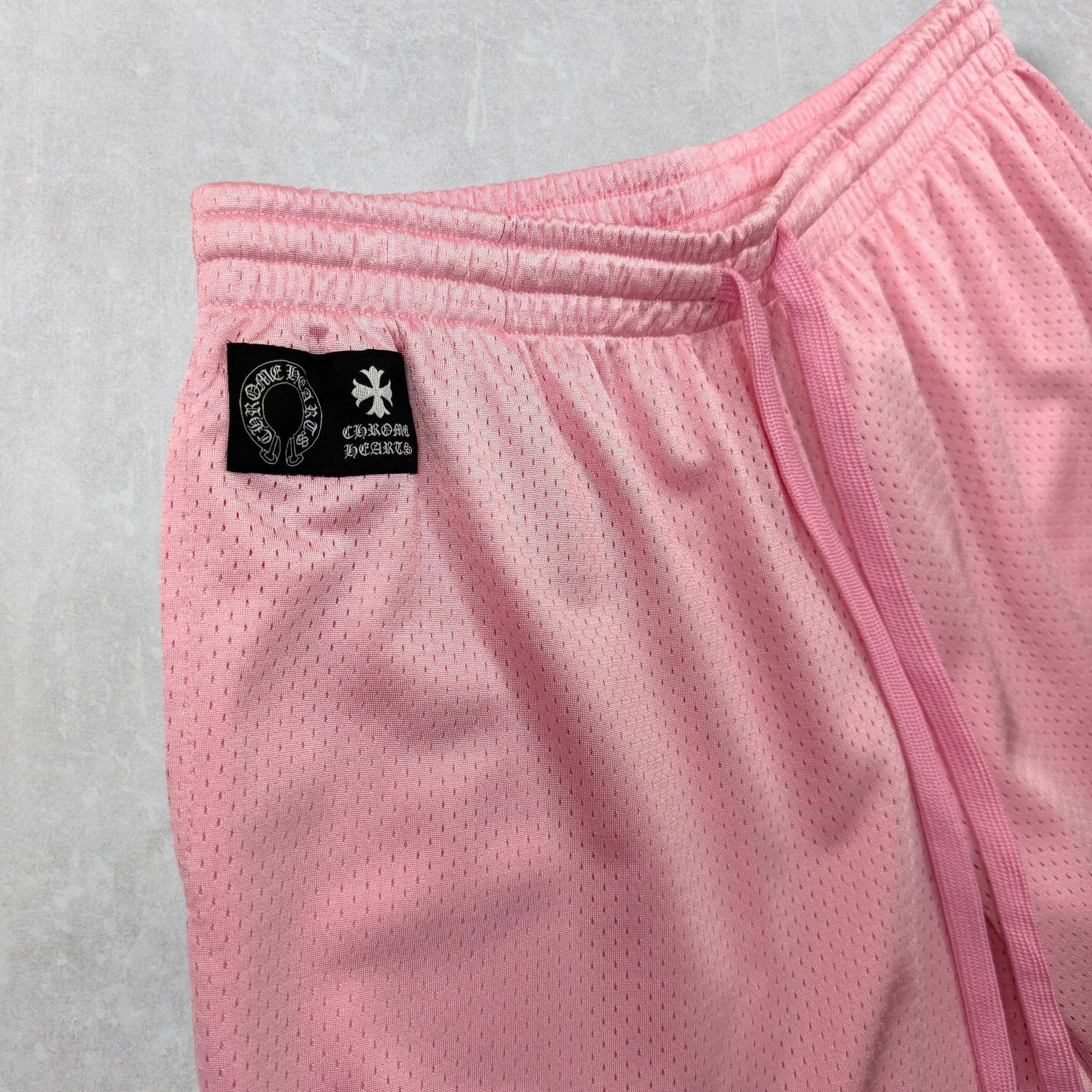 Chrome Hearts Chrome Hearts "Love You" Pink Mesh Shorts M Size US 34 / EU 50 - 4 Thumbnail