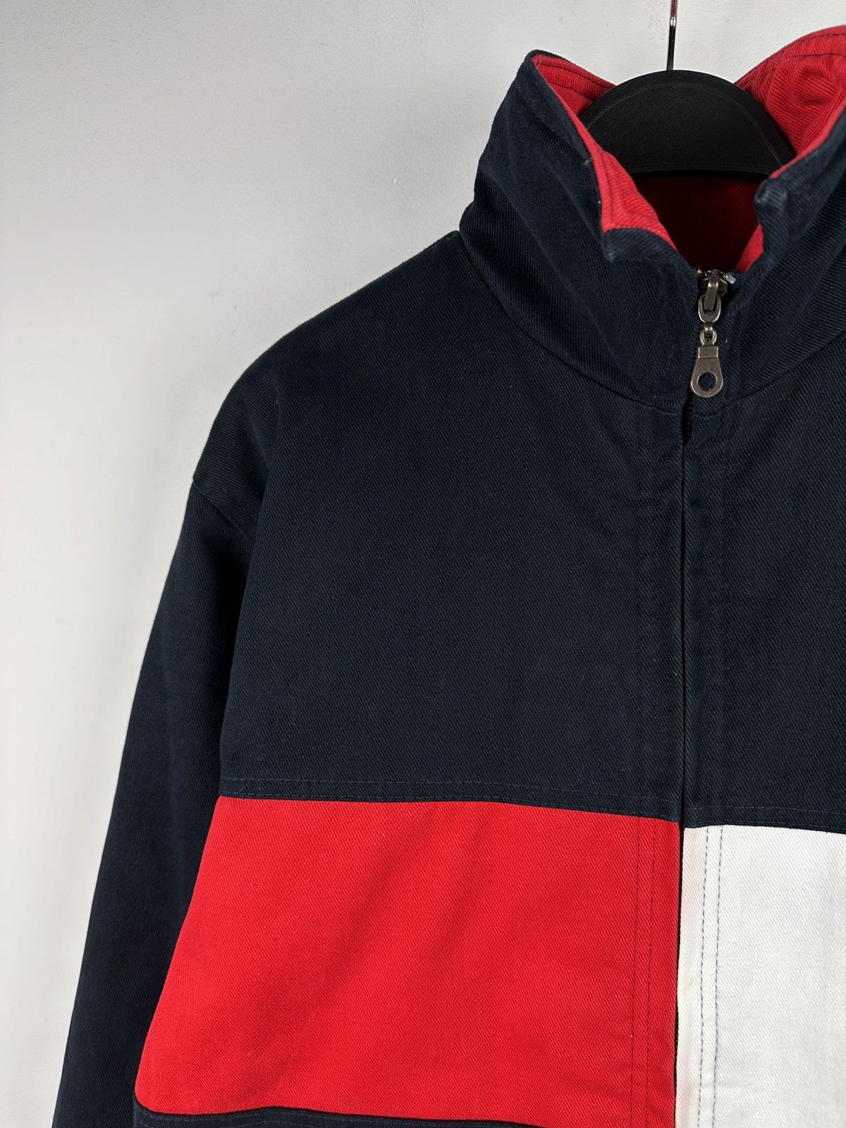 Tommy Hilfiger × Vintage Vintage 90’s Tommy Hilfiger Big Embroidered Logo Jacket Size US XS / EU 42 / 0 - 13 Thumbnail