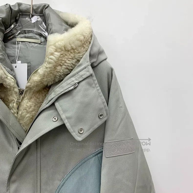 Dior Dior Gray textured twill technology fabric detachable hood Size US S / EU 44-46 / 1 - 5 Thumbnail