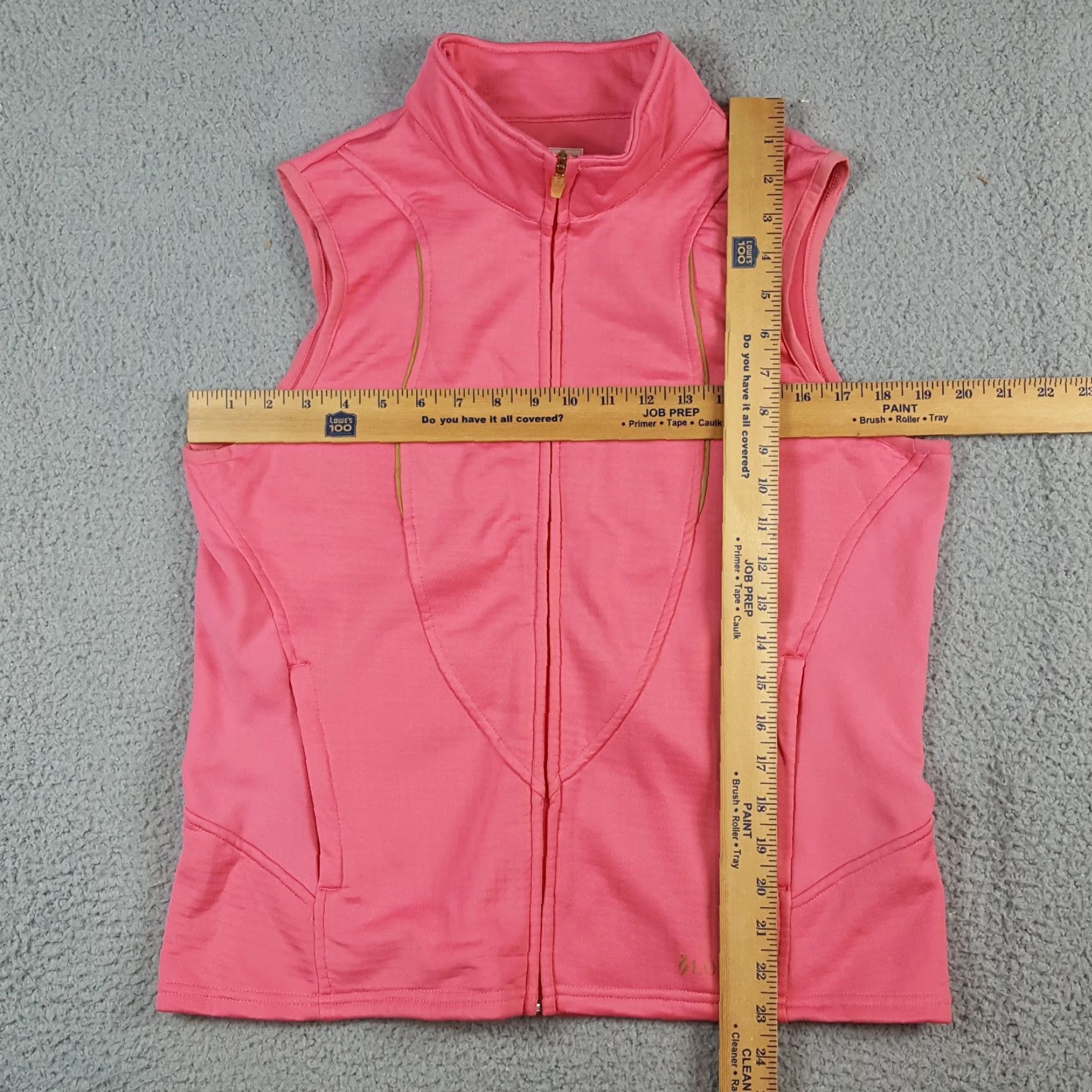 Pinko VINTAGE Lopez Fleece Lined Sleeveless Windbreaker Vest Women's M Pink Zip Up Golf Jacket Size M / US 6-8 / IT 42-44 - 6 Thumbnail