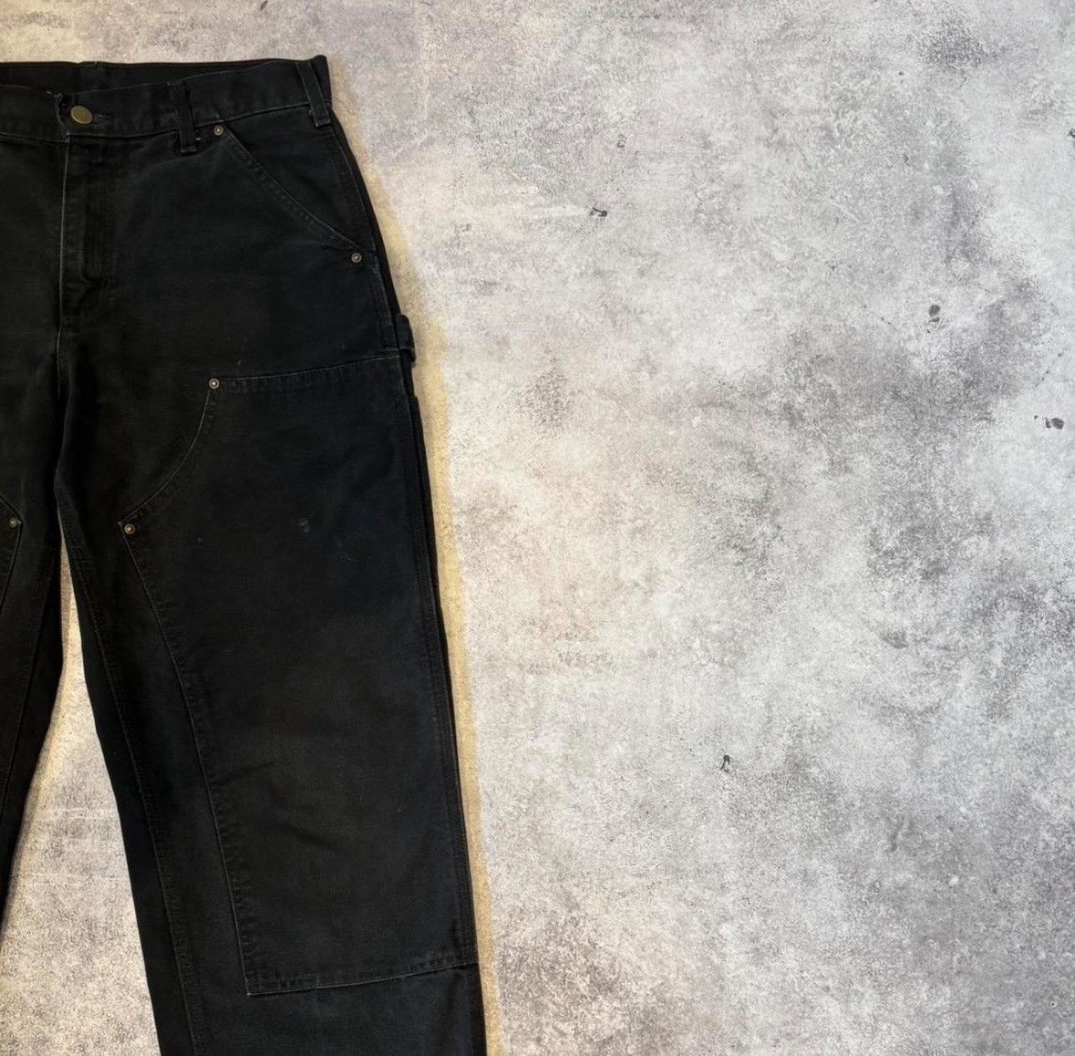 Carhartt Vintage Carharrt B136 BLK baggy double-knee carpenter pants Size US 30 / EU 46 - 4 Thumbnail