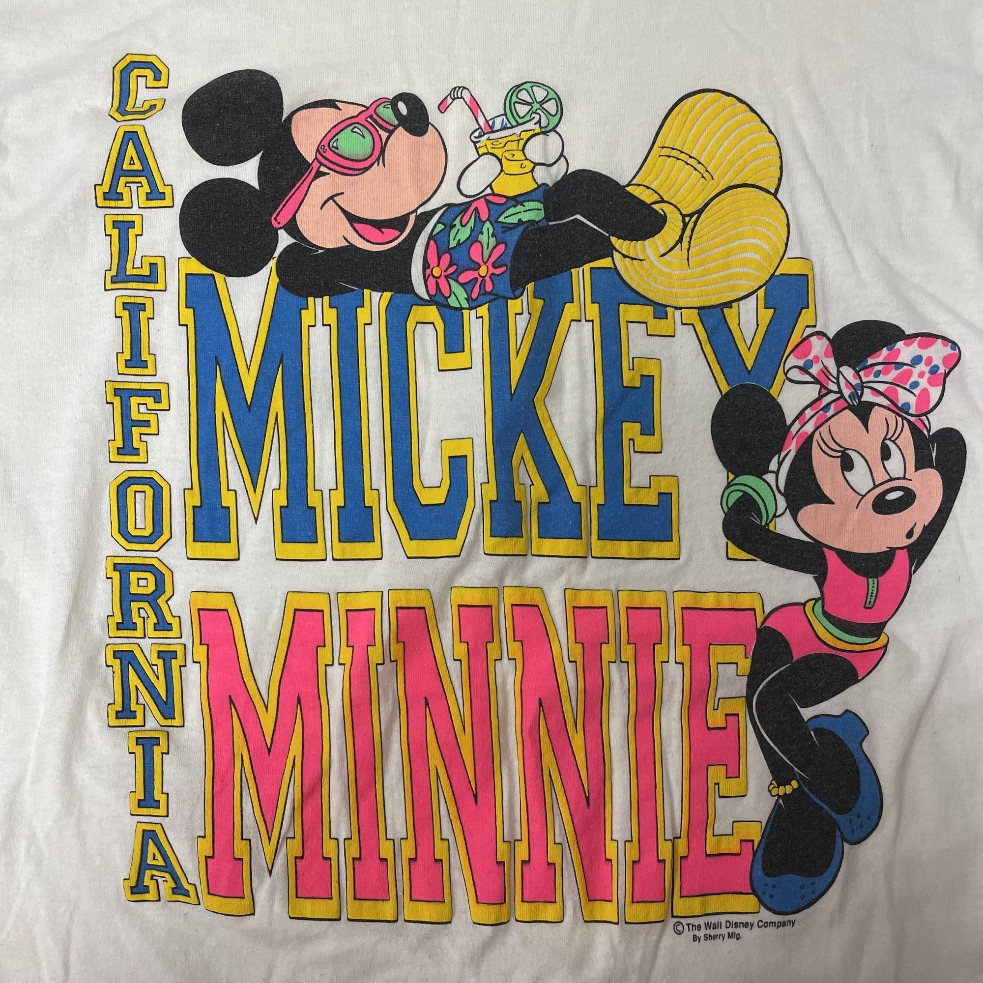 Other Vtg Sherry California MICKEY & MINNIE Mouse Disney T Shirt Size US L / EU 52-54 / 3 - 1 Thumbnail