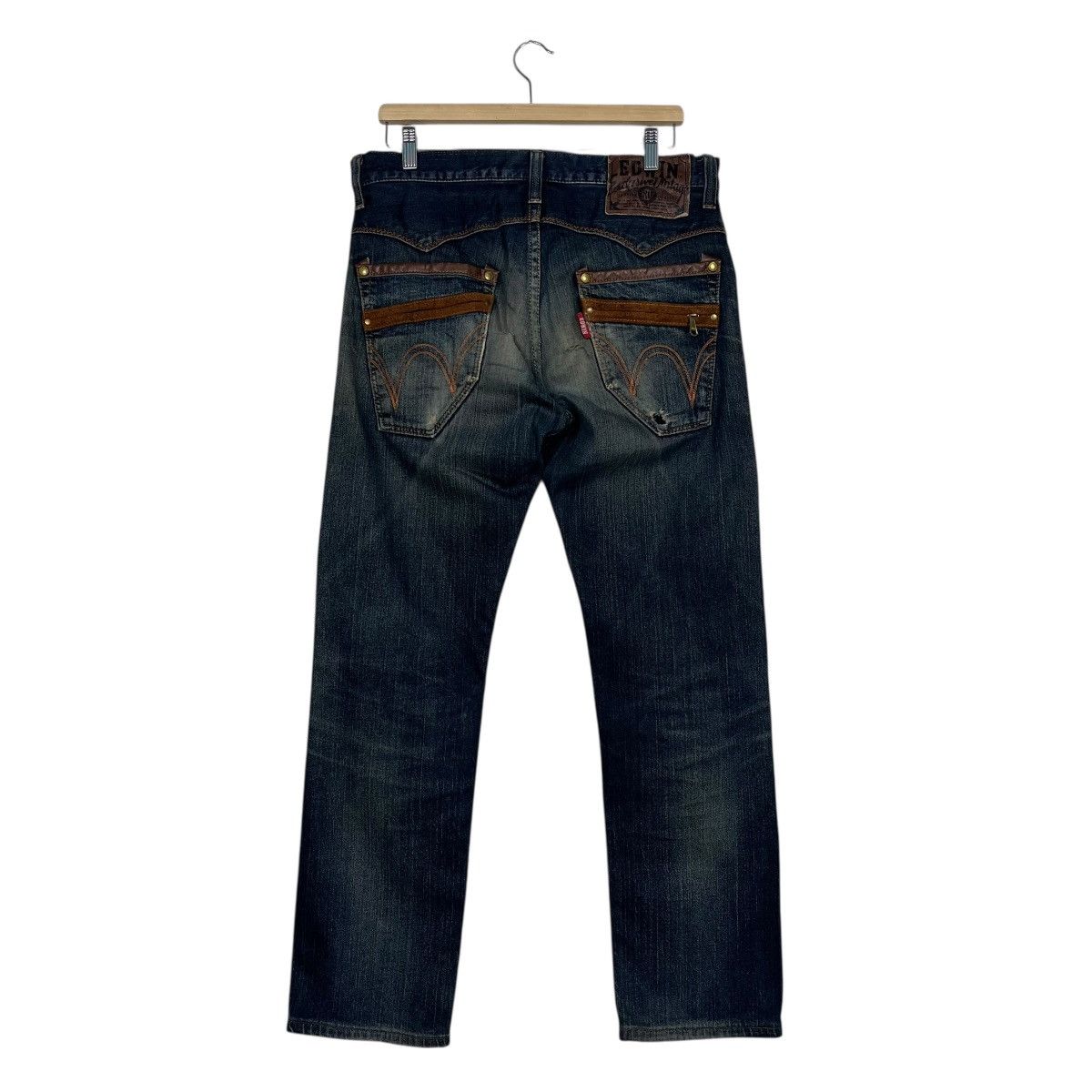 Edwin Vintage Edwin Western Cowboy Distressed Denim Jeans Size US 34 / EU 50 - 7 Thumbnail