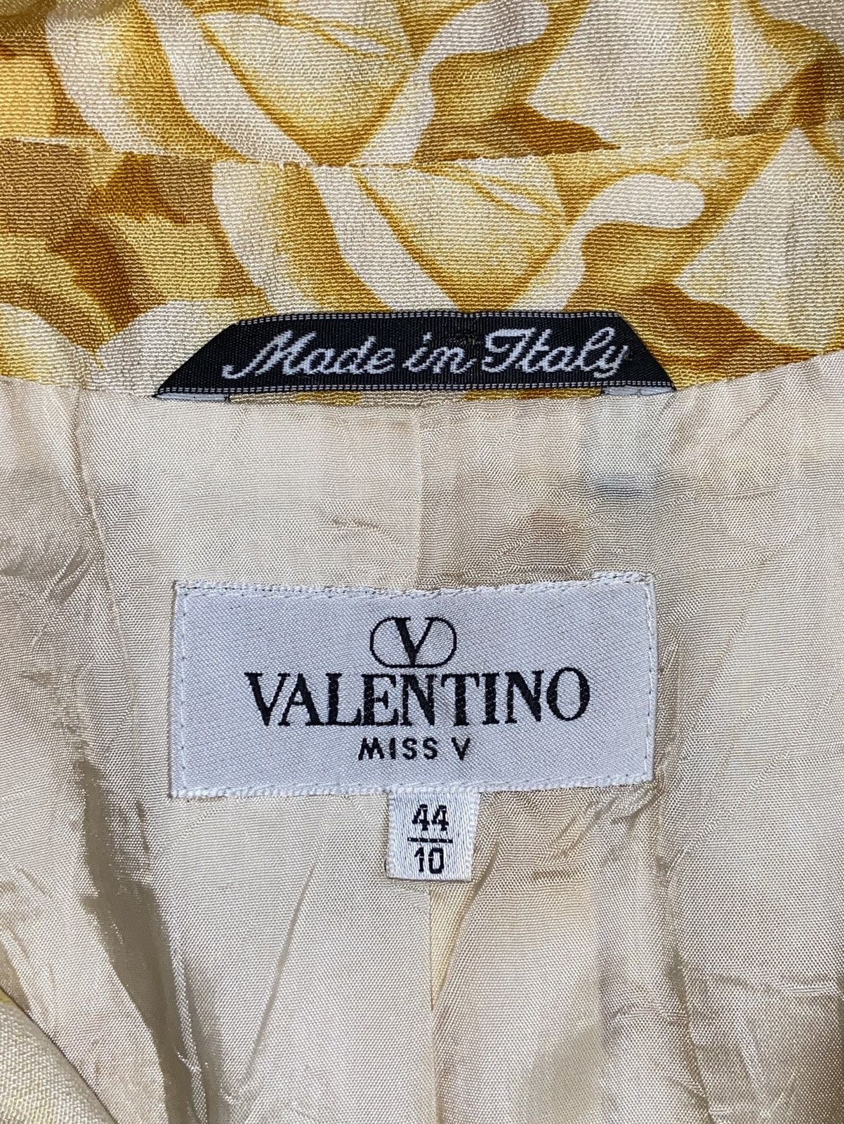 Valentino VALENTINO MISS V Yellow Flower Blazers Size 50L - 6 Thumbnail